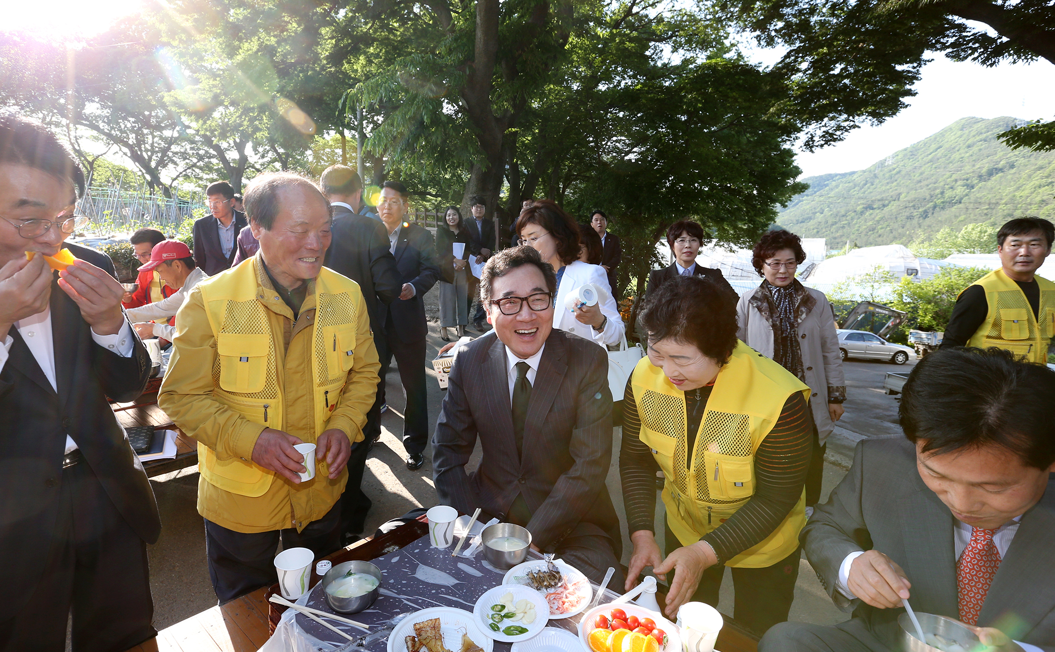 이낙연지사 농약안전 보관함 보금마을 현판식 참석5