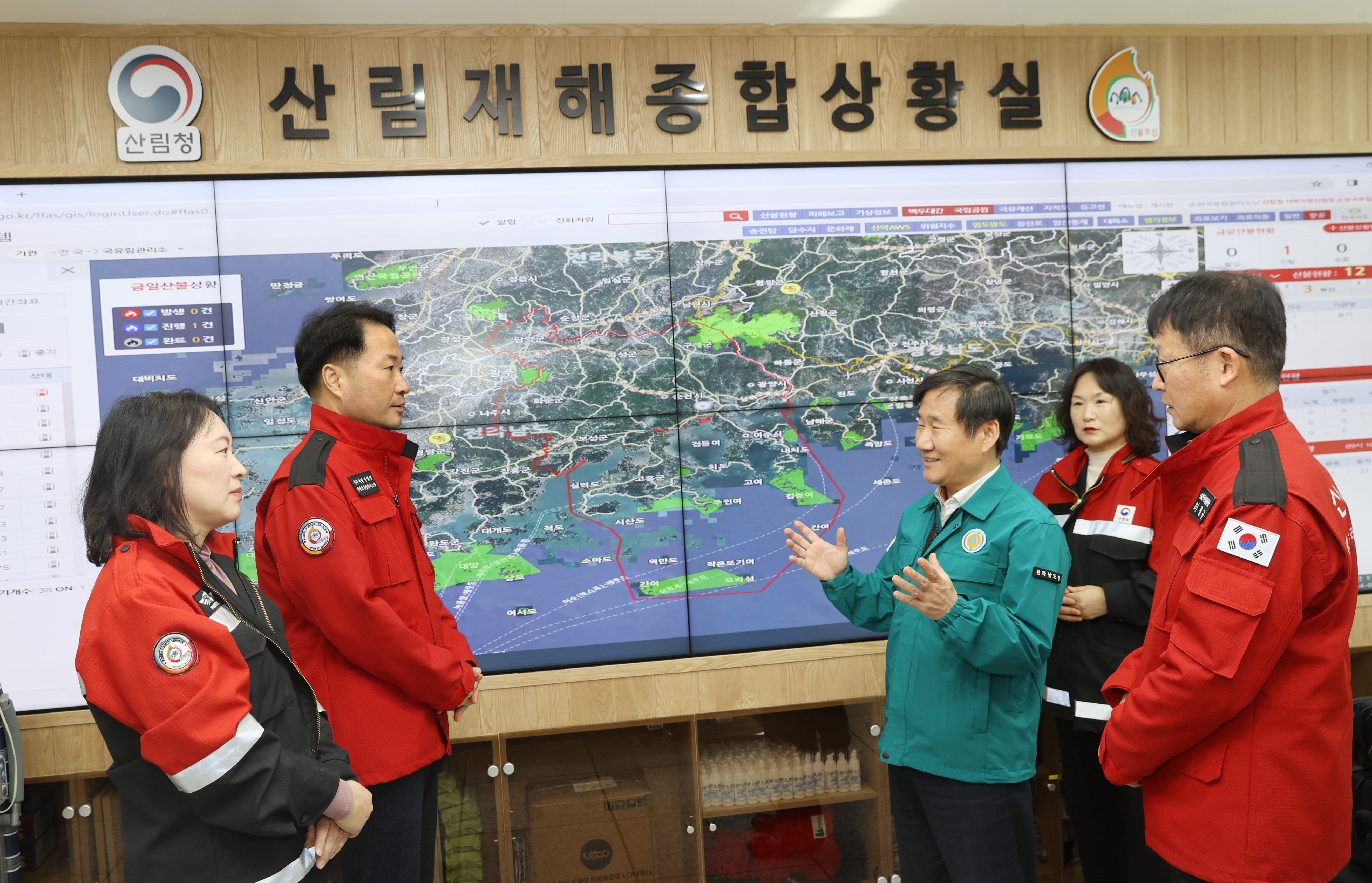 도 동부지역본부장, 순천국유림관리소 방문 특수진화대 격려2