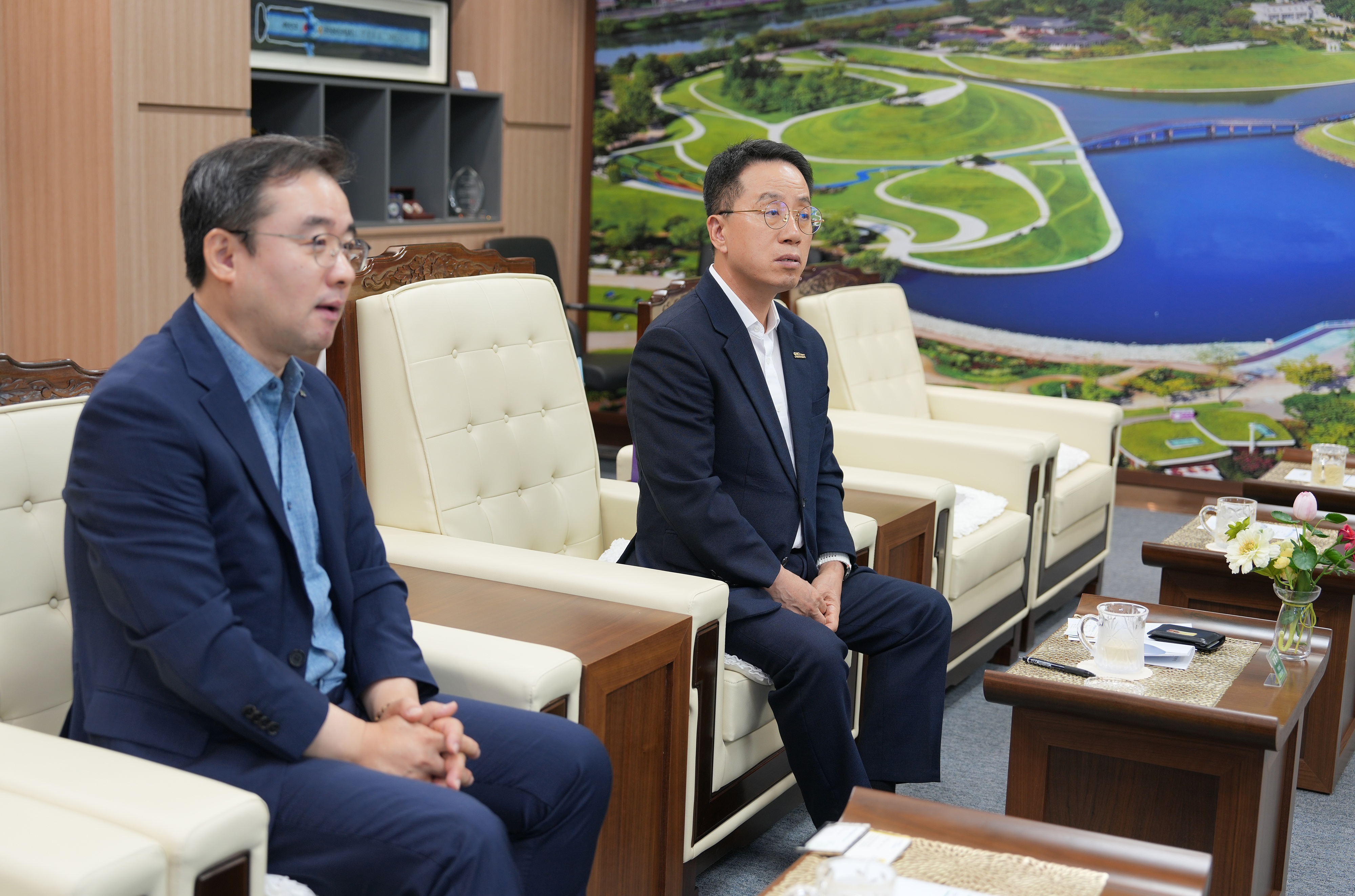 2025년 전라남도 노인 교통사고 감축 결의대회 사전환담2