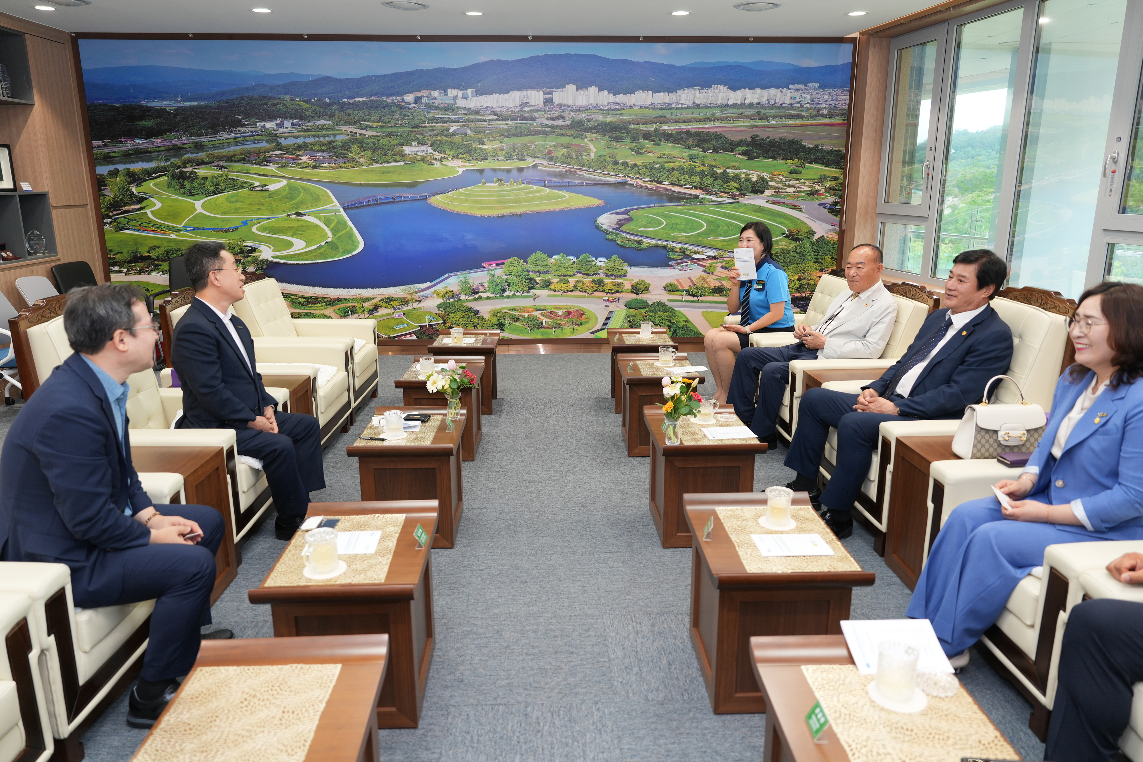 2025년 전라남도 노인 교통사고 감축 결의대회 사전환담4