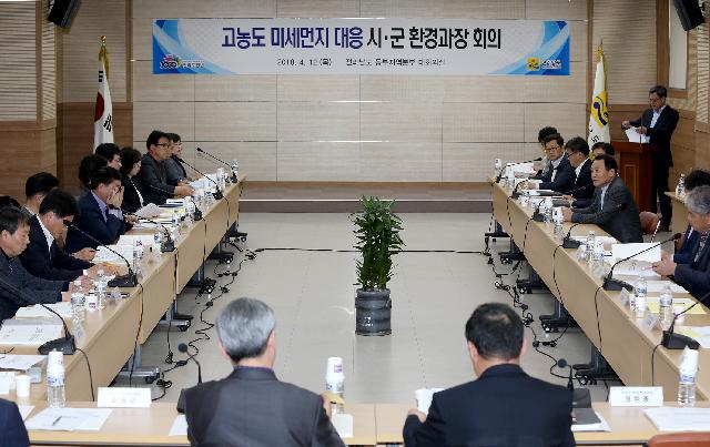 고농도 미세먼지 대응 도,시,군 환경과장회의