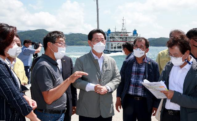 김영록지사  여수신기항에서 1000원 여객선  현장점검