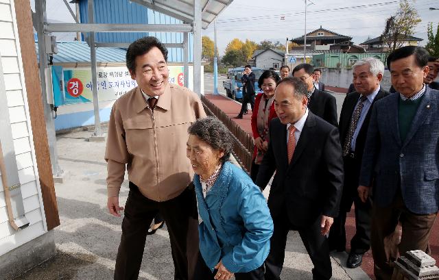 구례 태양열 발전시설 경로당방문