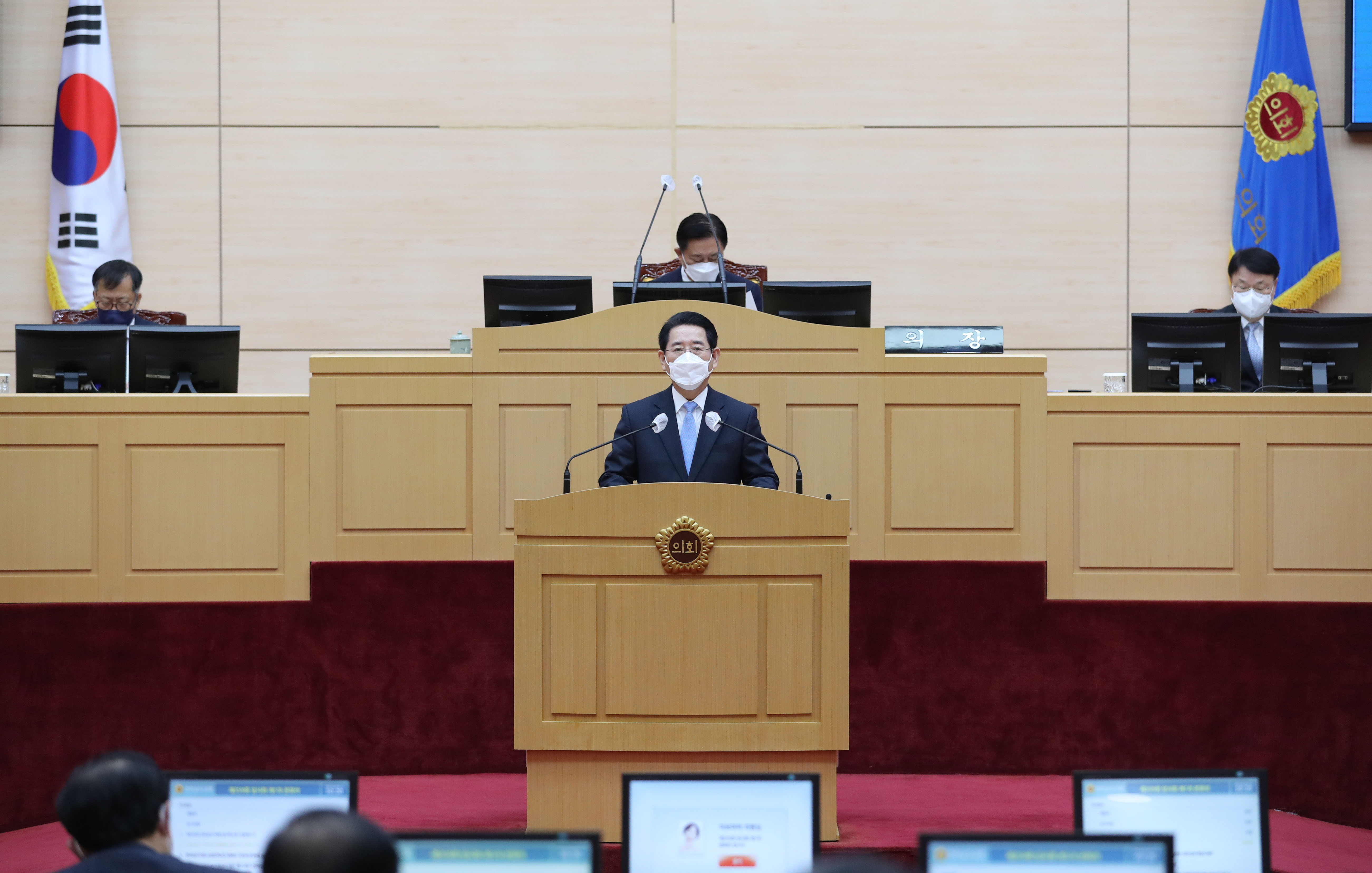 도의회 새해 첫 임시회 업무보고2