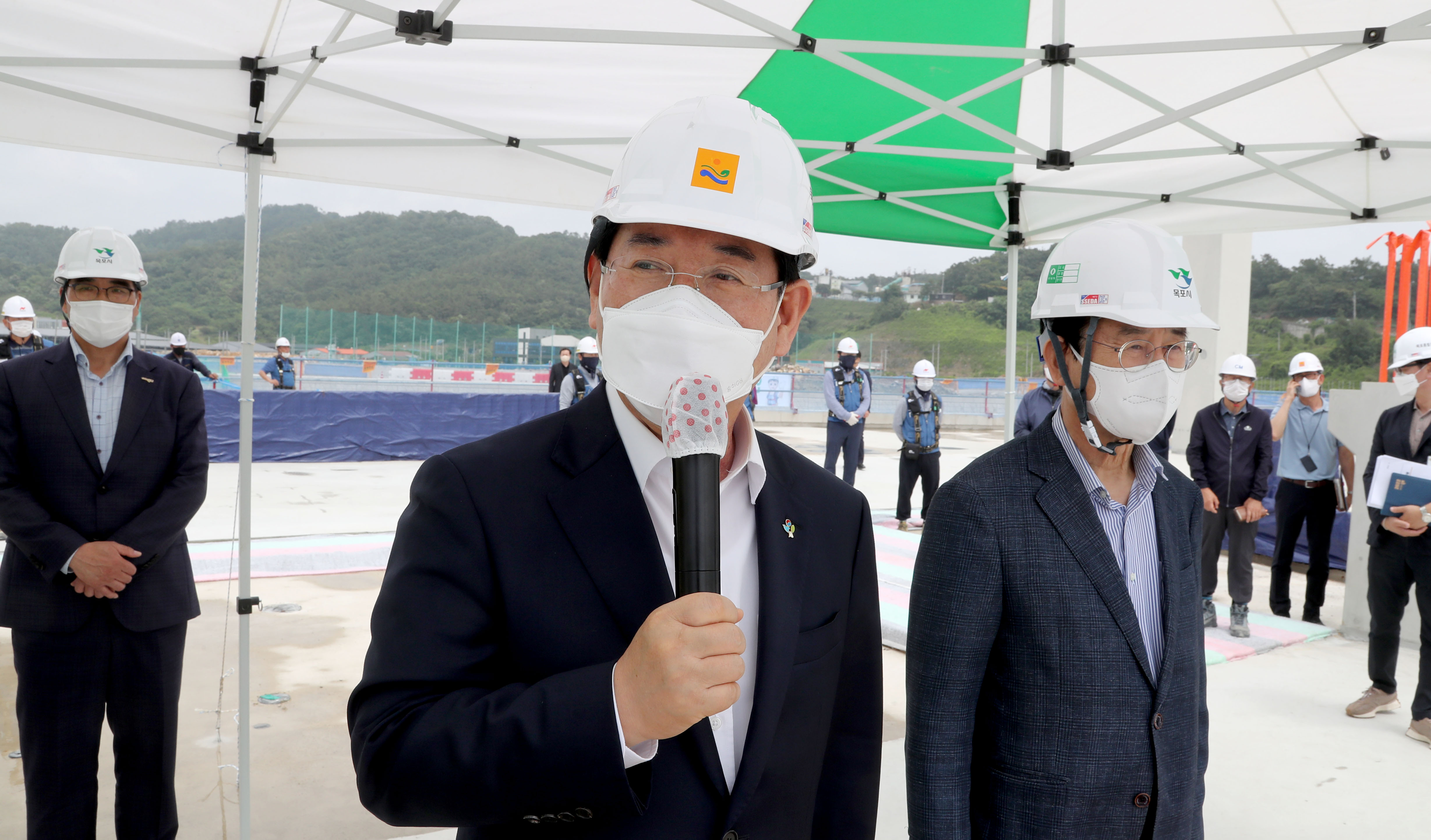 목포종합경기장 건립공사 현장 방문 안전시공 당부3