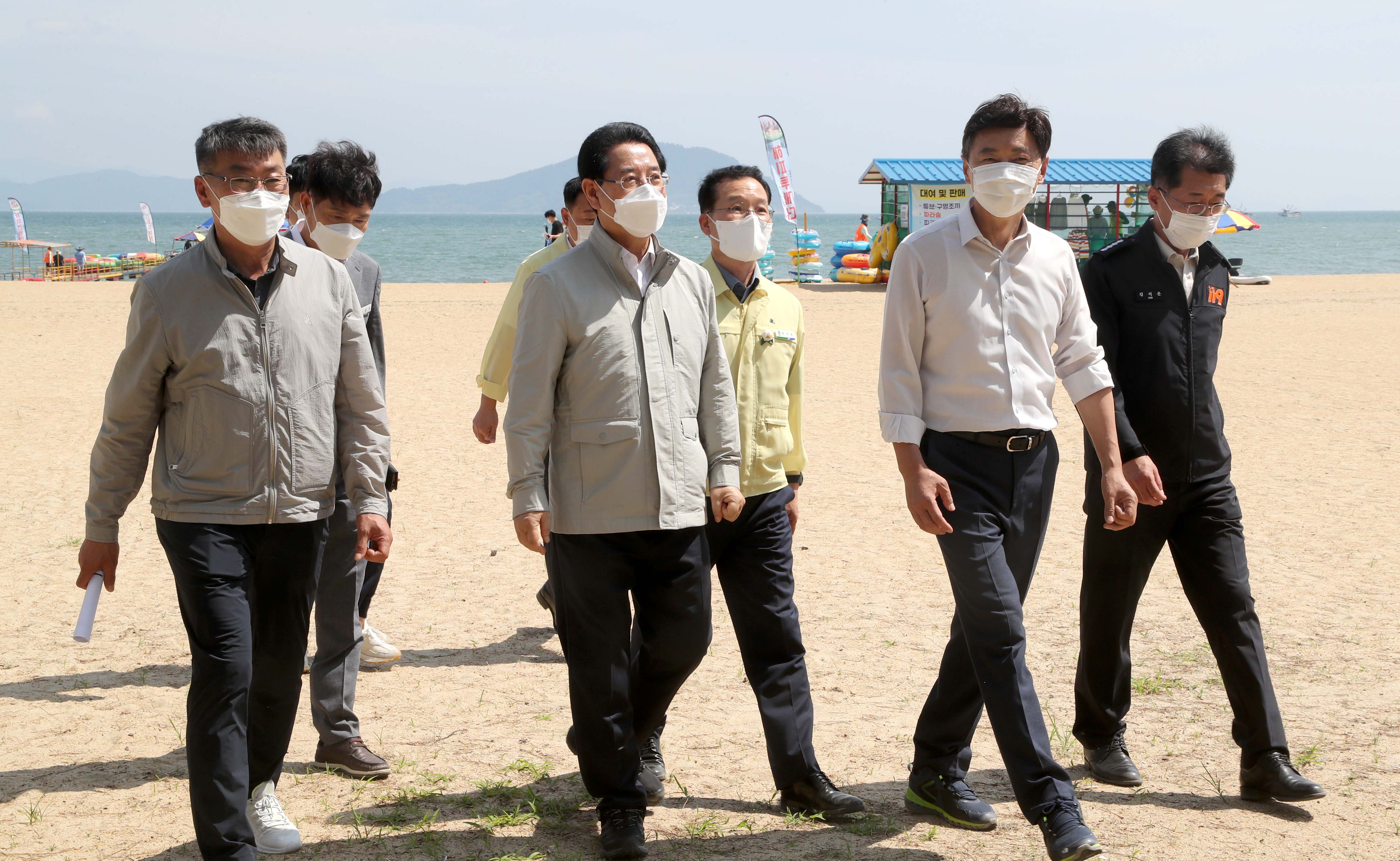 보성 율포솔밭 해수욕장 현장 점검4