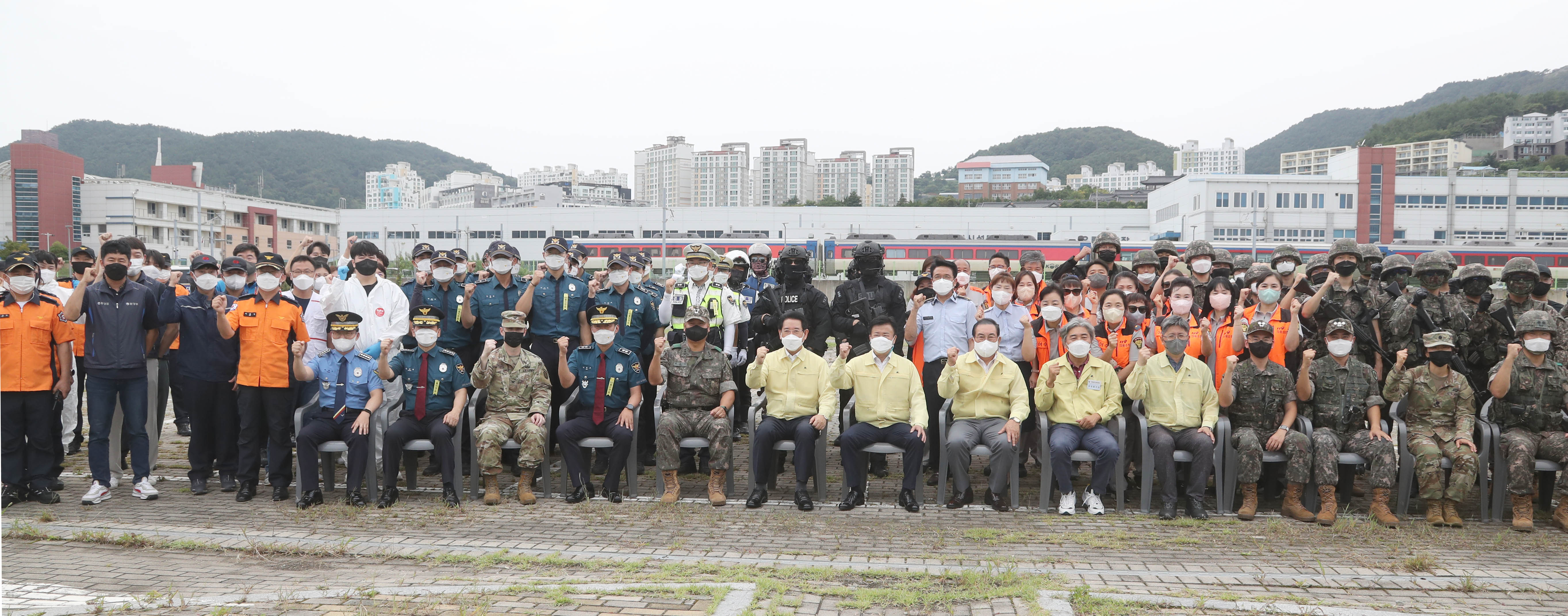 2022 을지연습 여수항만 화생방 드론 테러 실제 대응훈련2