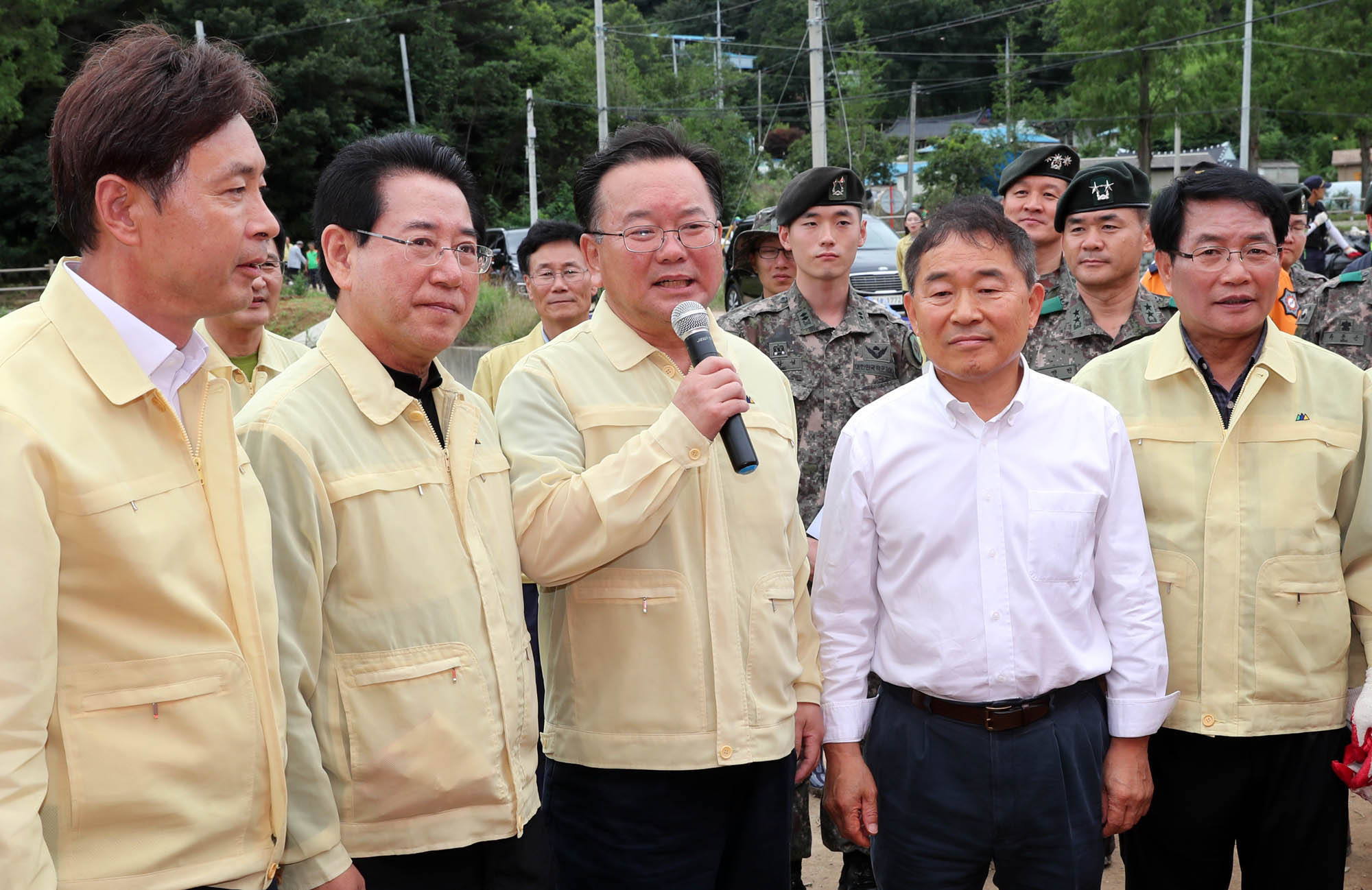 보성  미력천 응급복구 현장 방문2