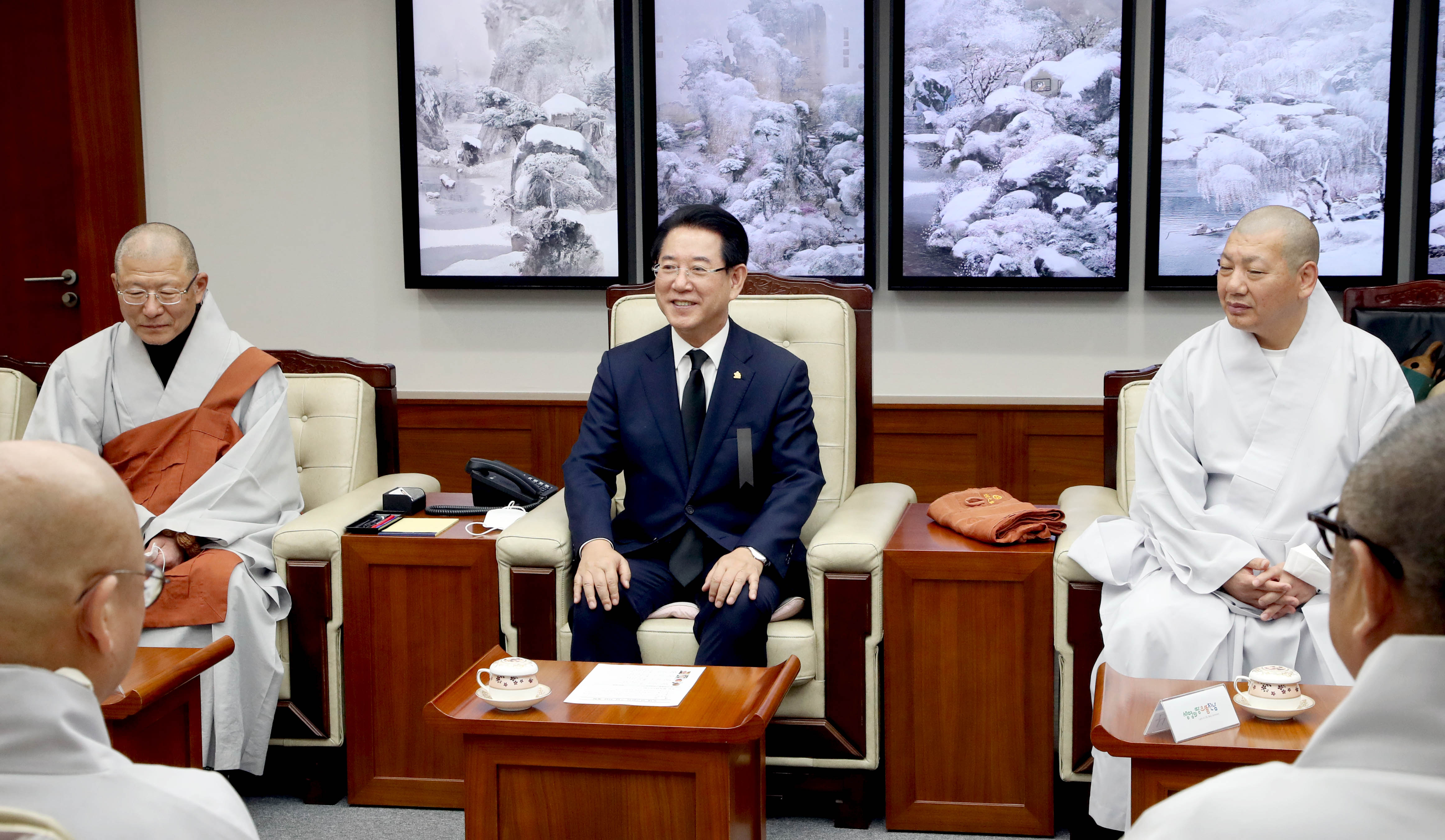 도내 교구본사 스님 차담회3