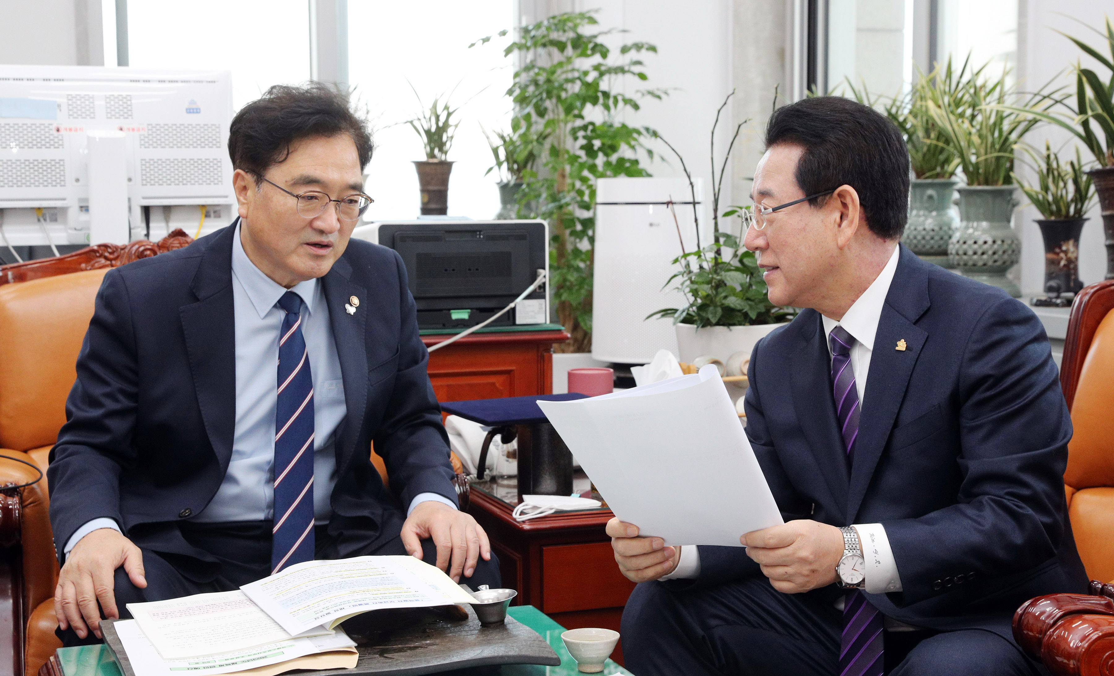 우원식 예결위 위원장 면담1