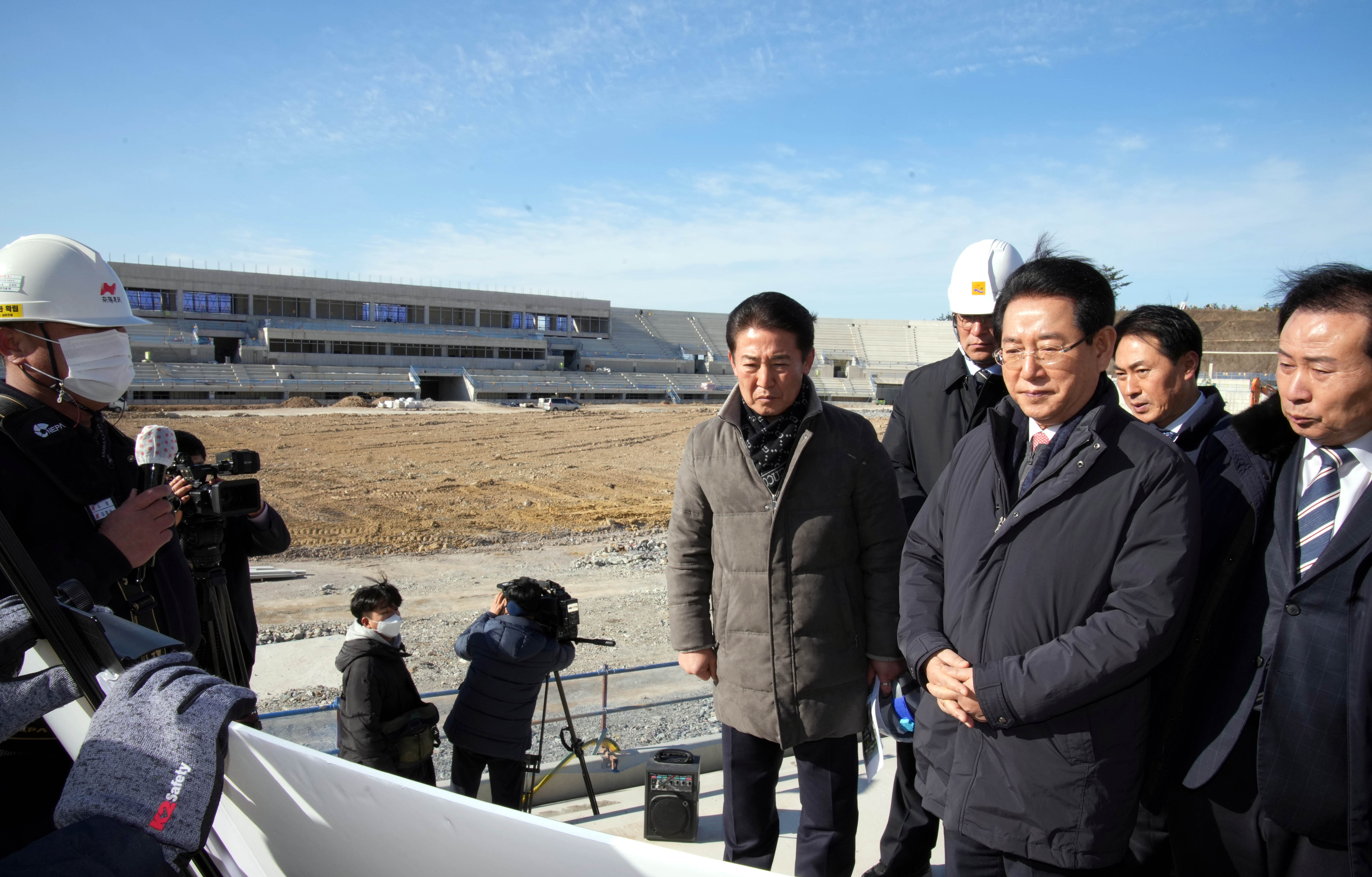 2023년 전국체전 목포종합경기장 건립공사 현장 점검3