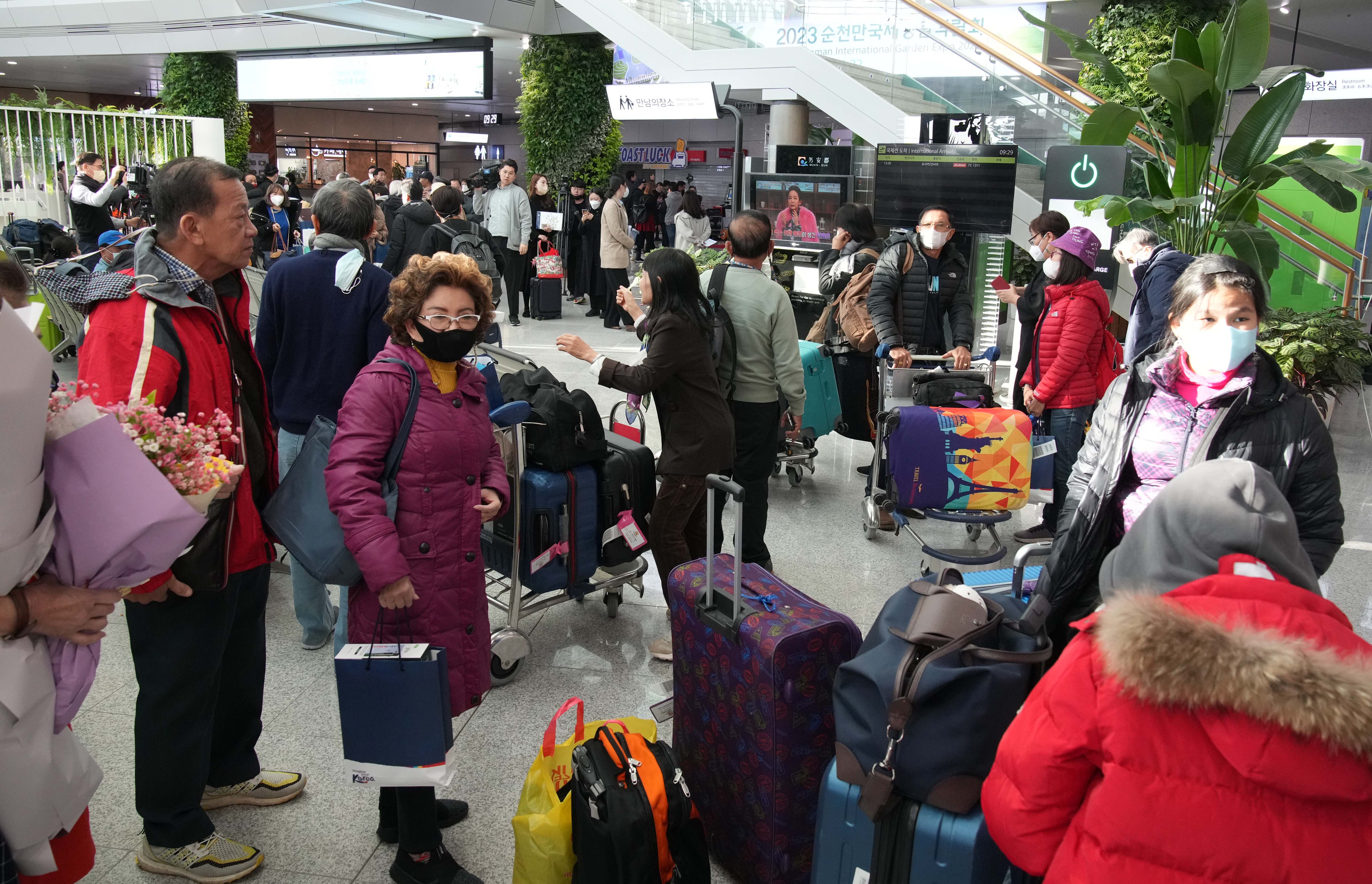 태국 전세기 무안국제공항 첫입국 환영식10