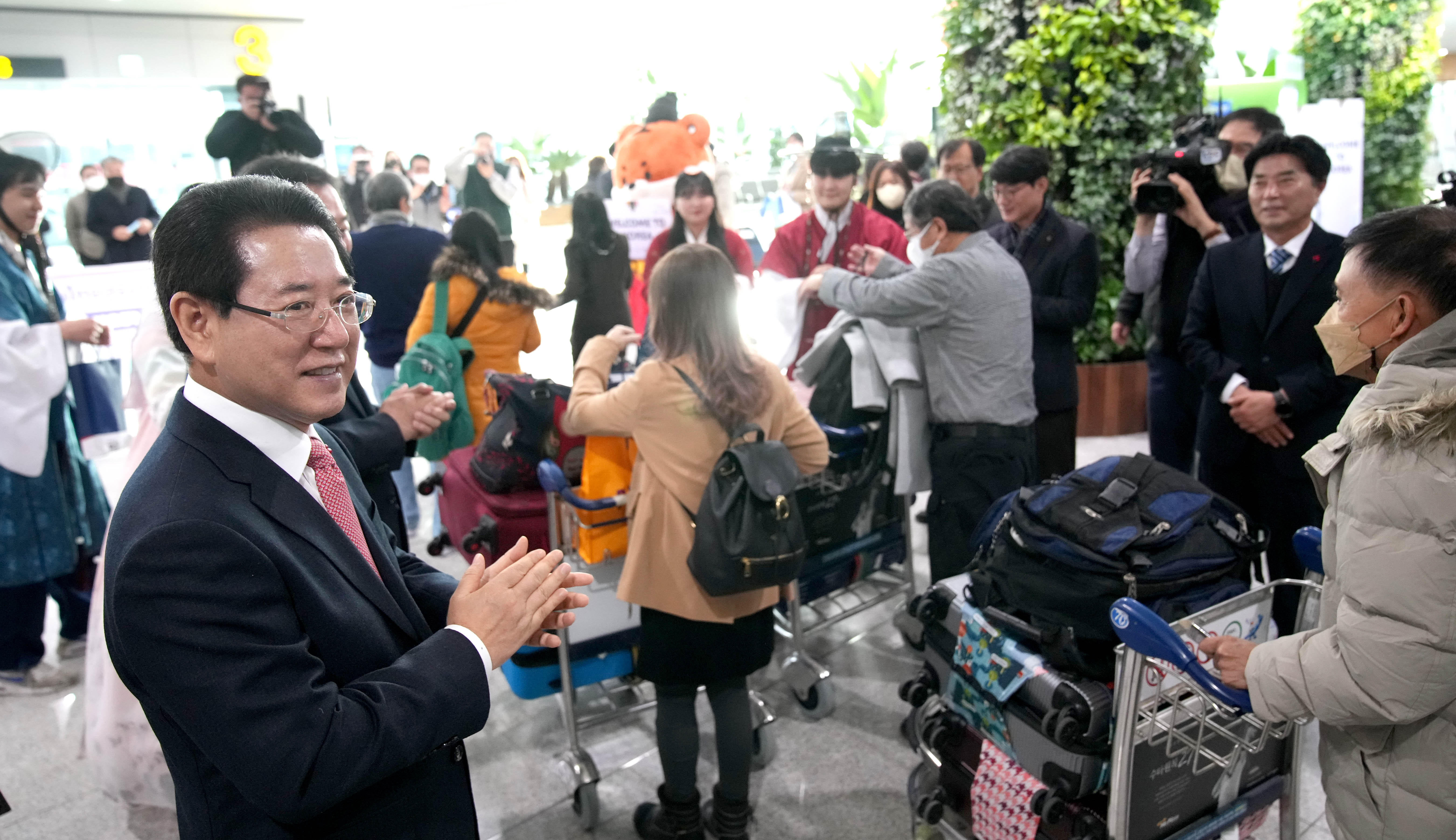 태국 전세기 무안국제공항 첫입국 환영식4