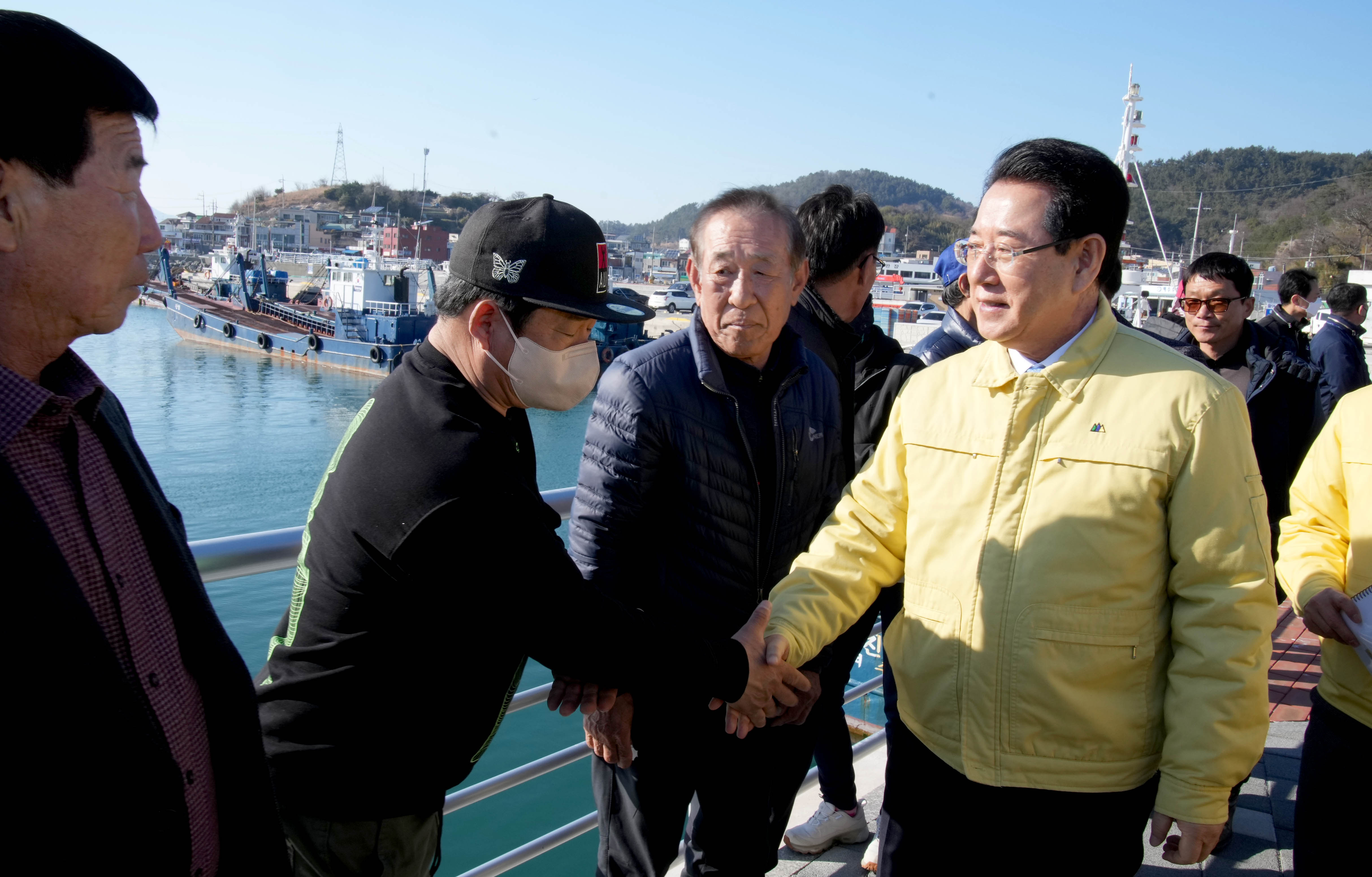 여수시 해상 가두리 저수온 피해 현장 점검3