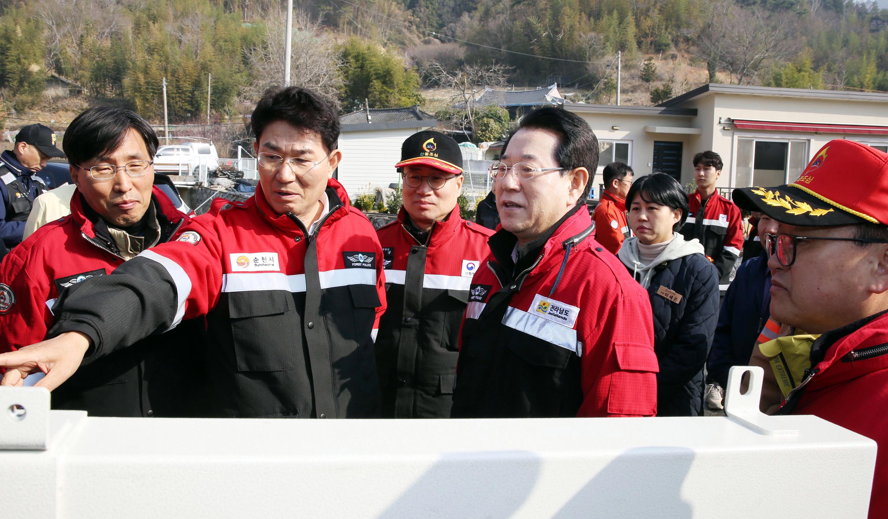 순천시 별량면 산불현장 방문1