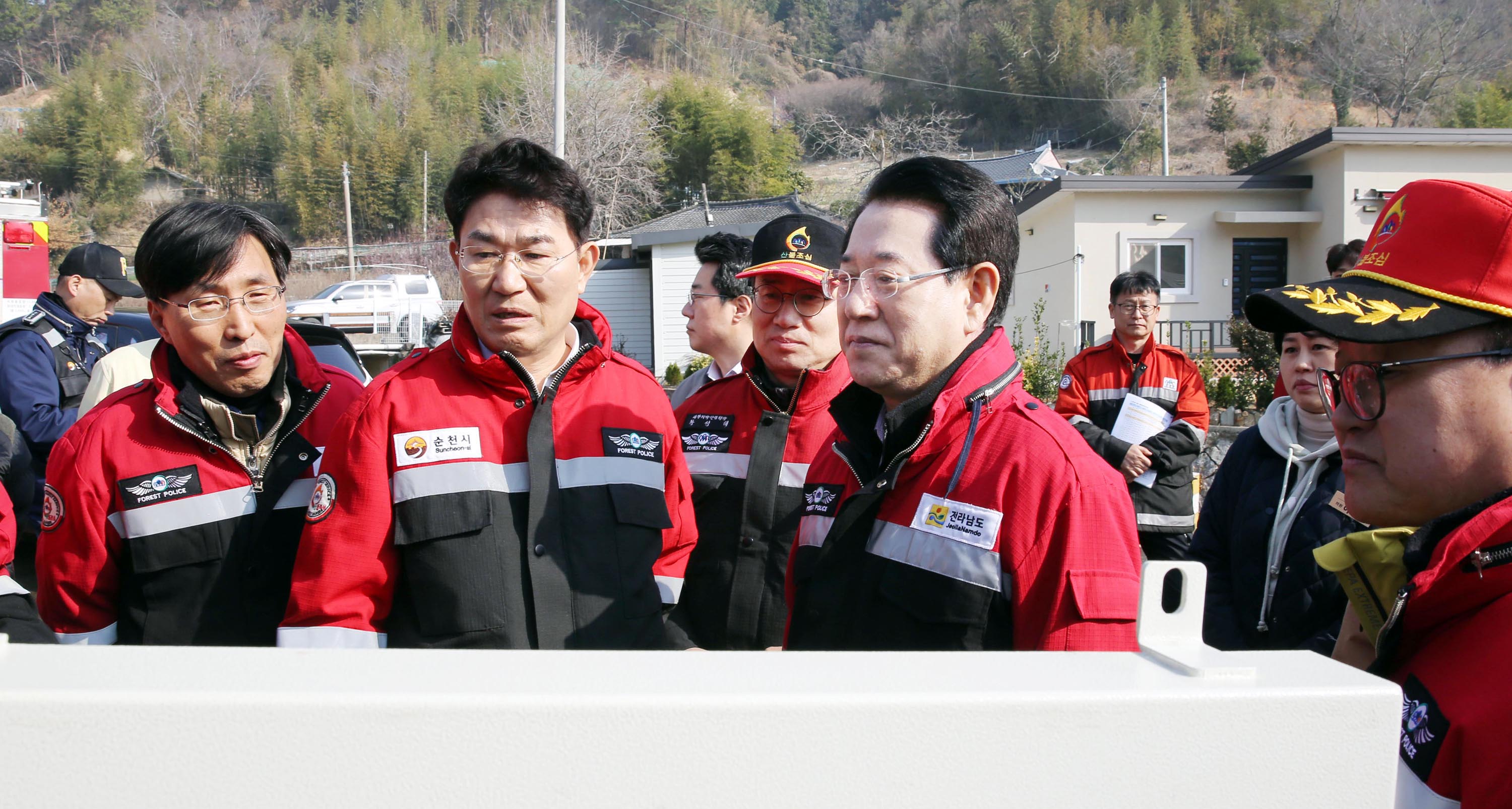 순천시 별량면 산불현장 방문2