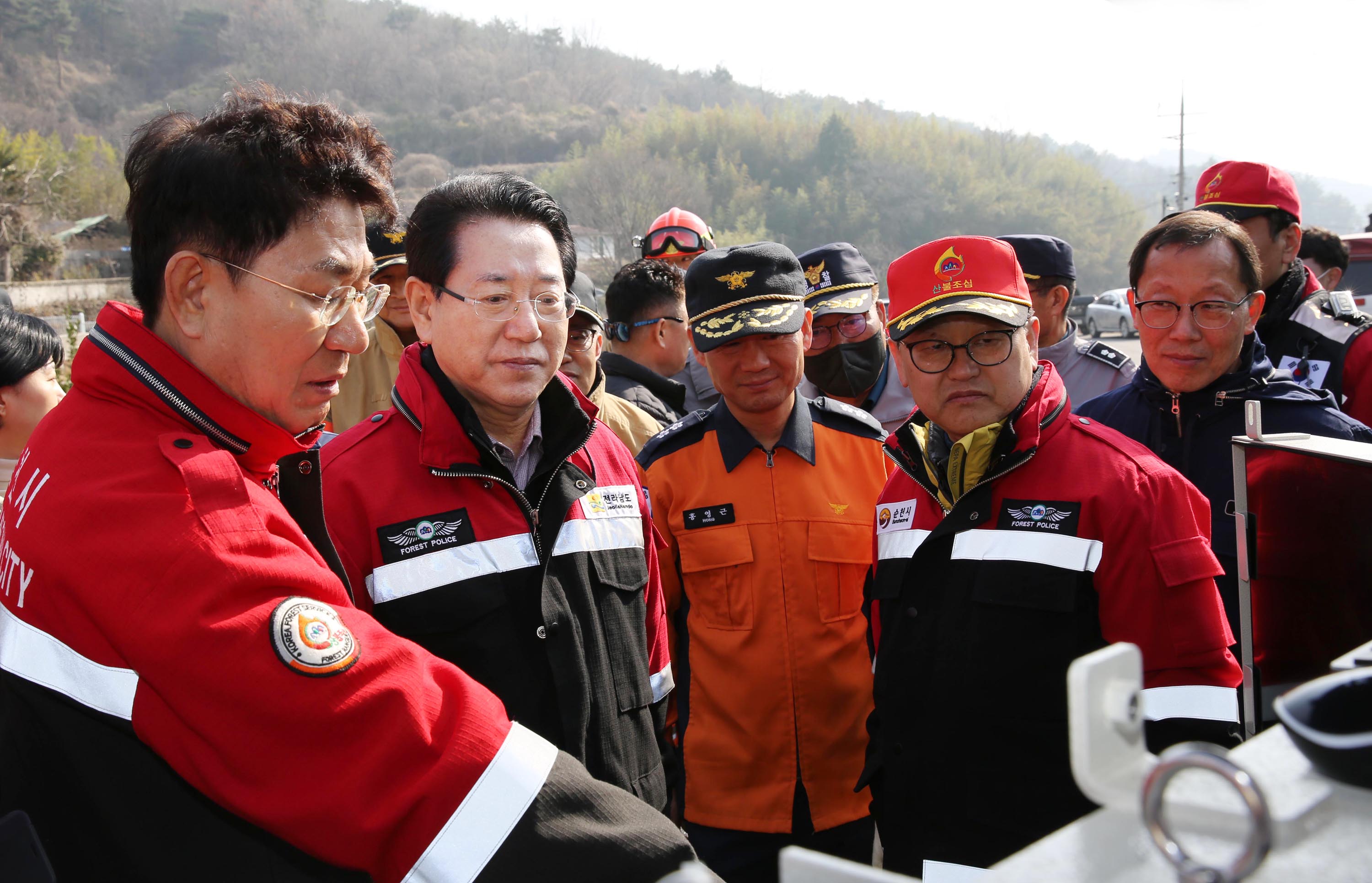 순천시 별량면 산불현장 방문6