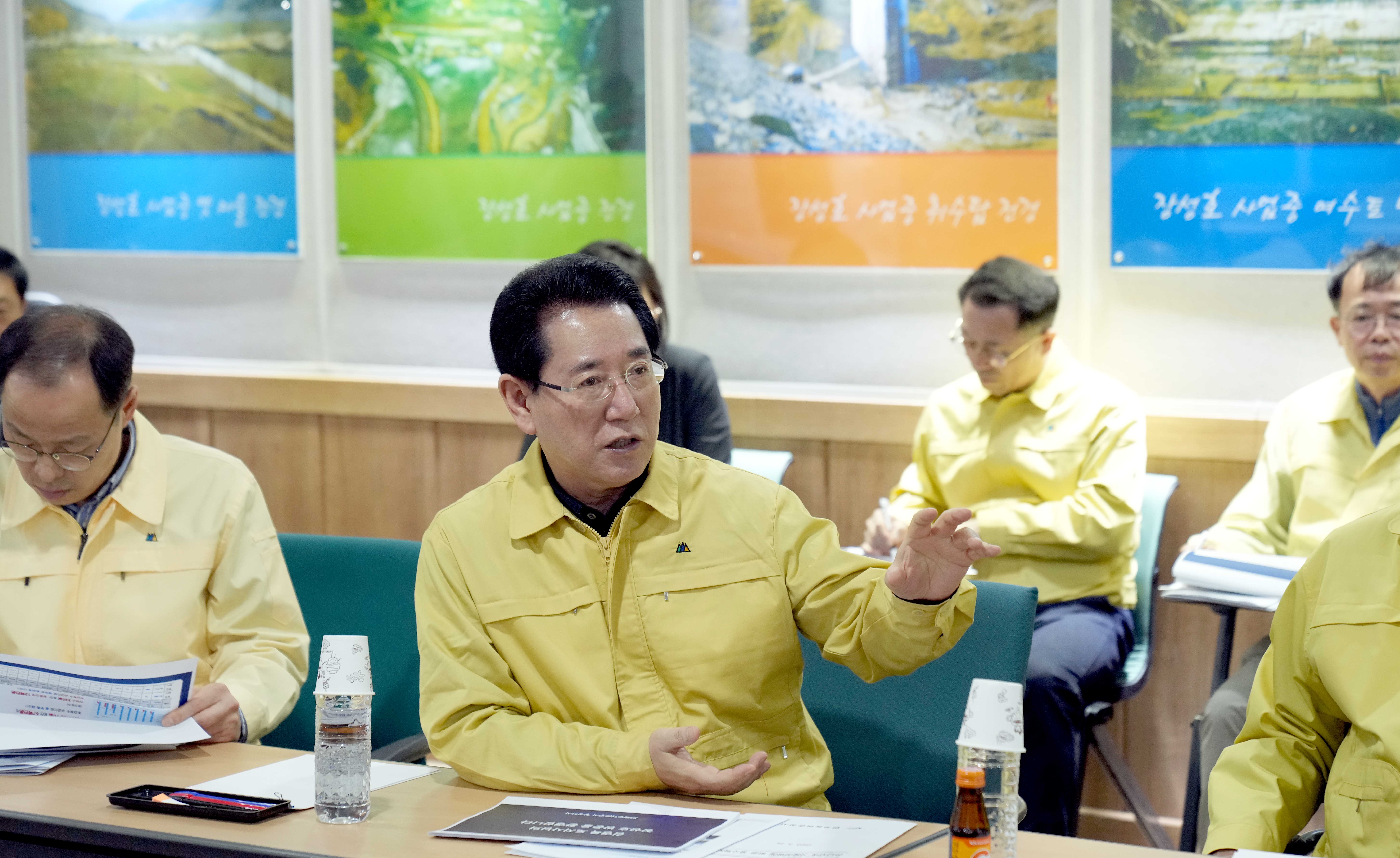 가뭄 관련 장성호 현장 방문1
