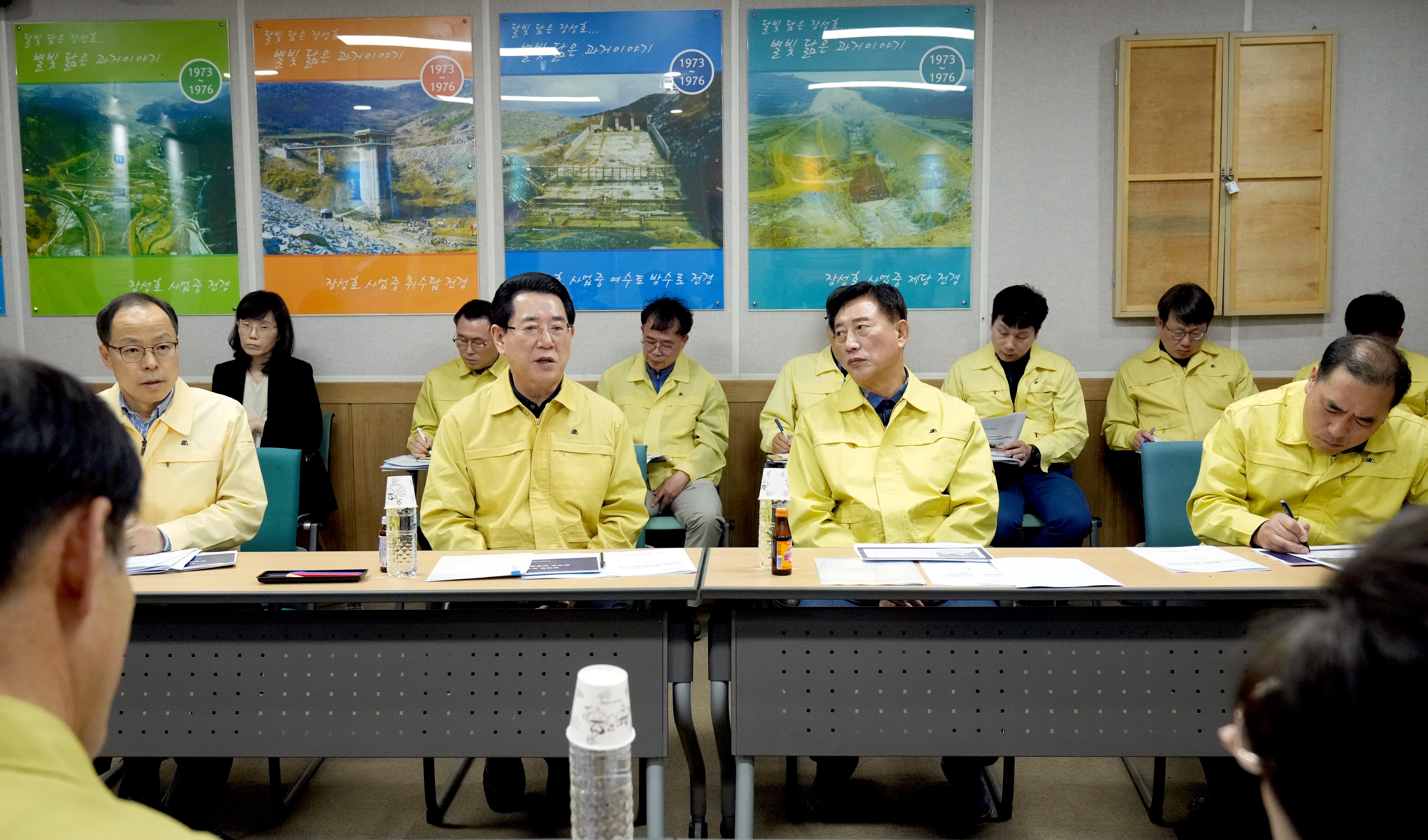 가뭄 관련 장성호 현장 방문2