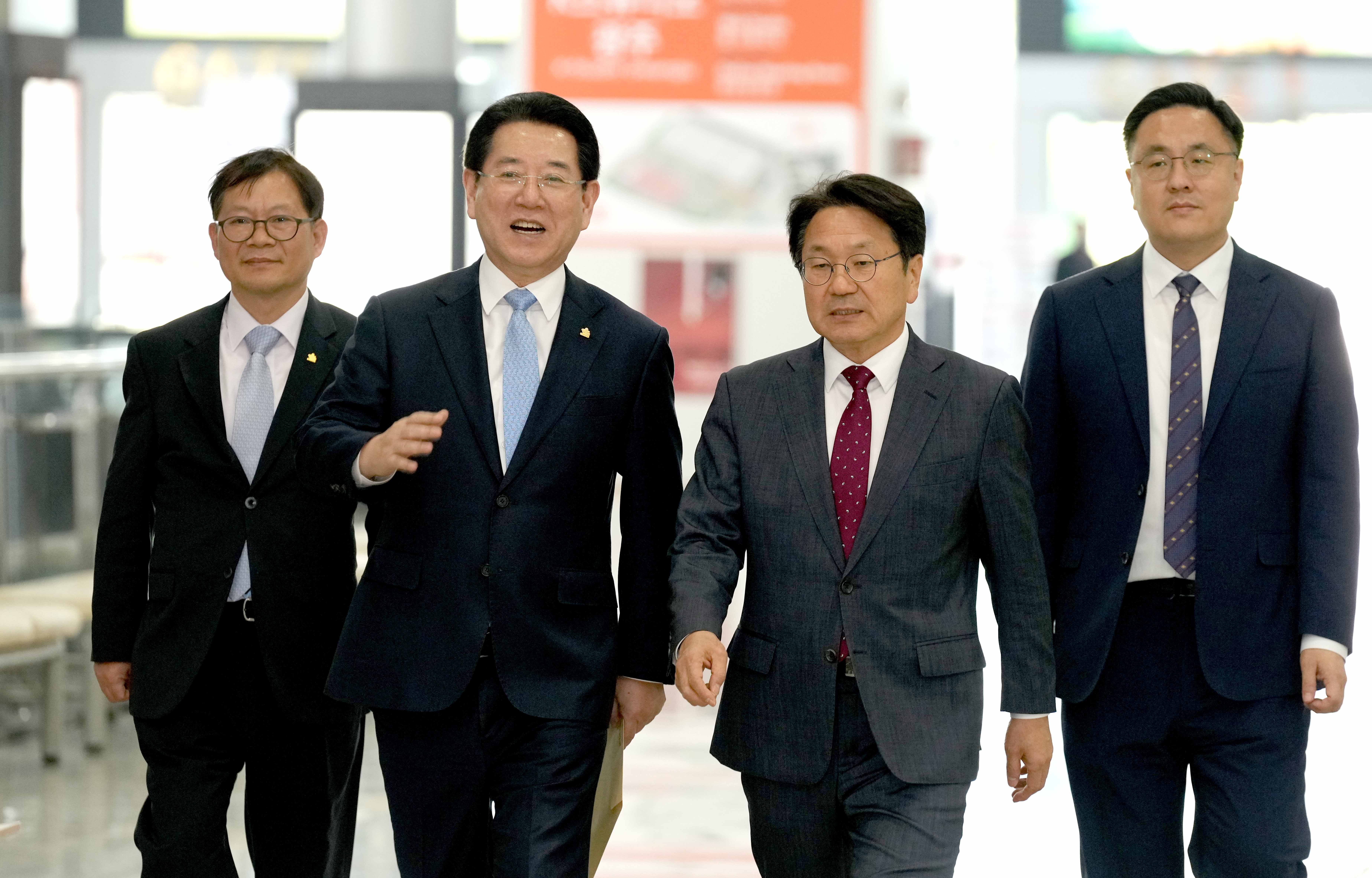 전남도-광주시 광주군공항 이전 문제 협의 만남2