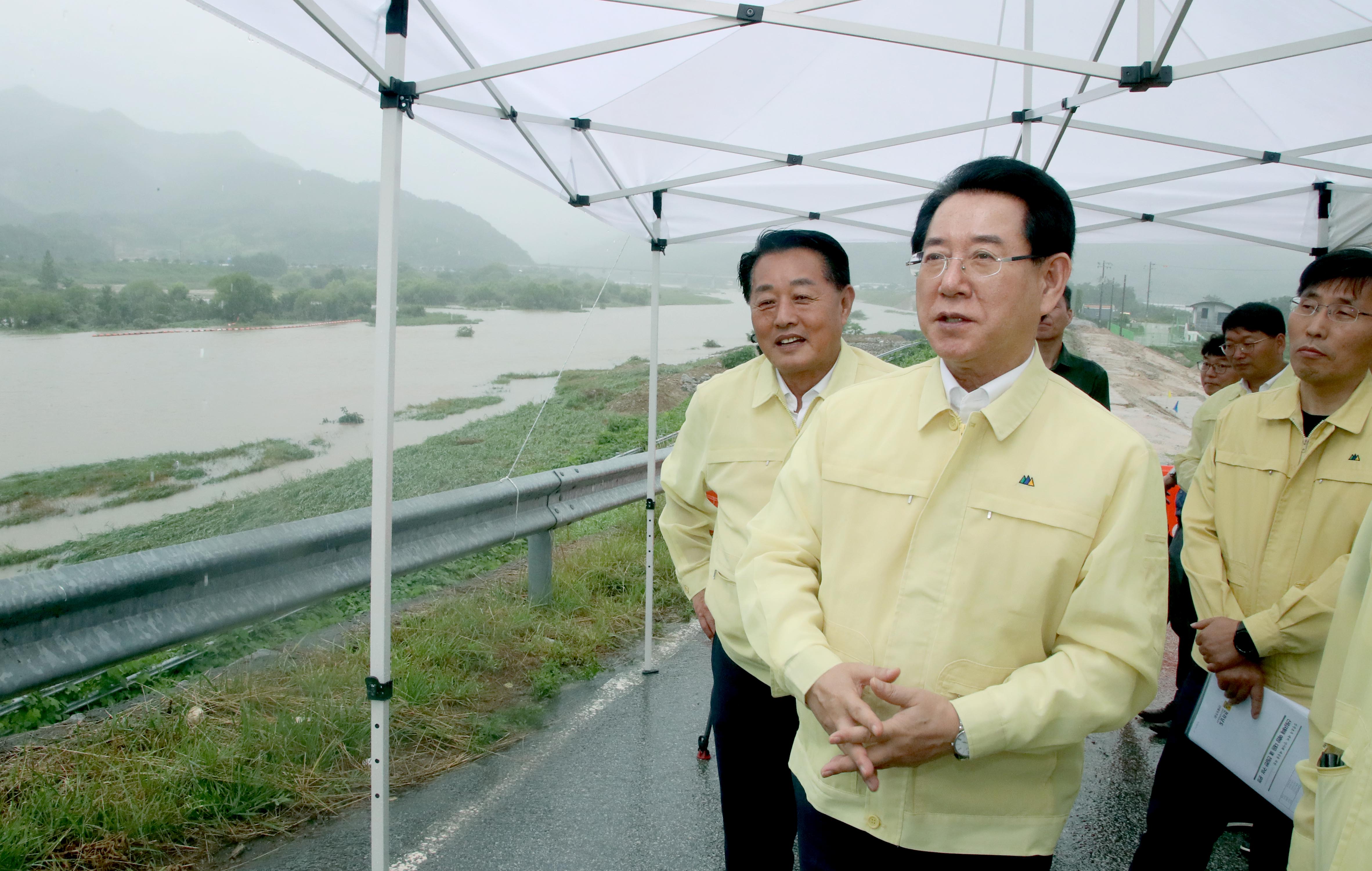 집중호우 예보에 따른 재해위험지구 현장 점검3