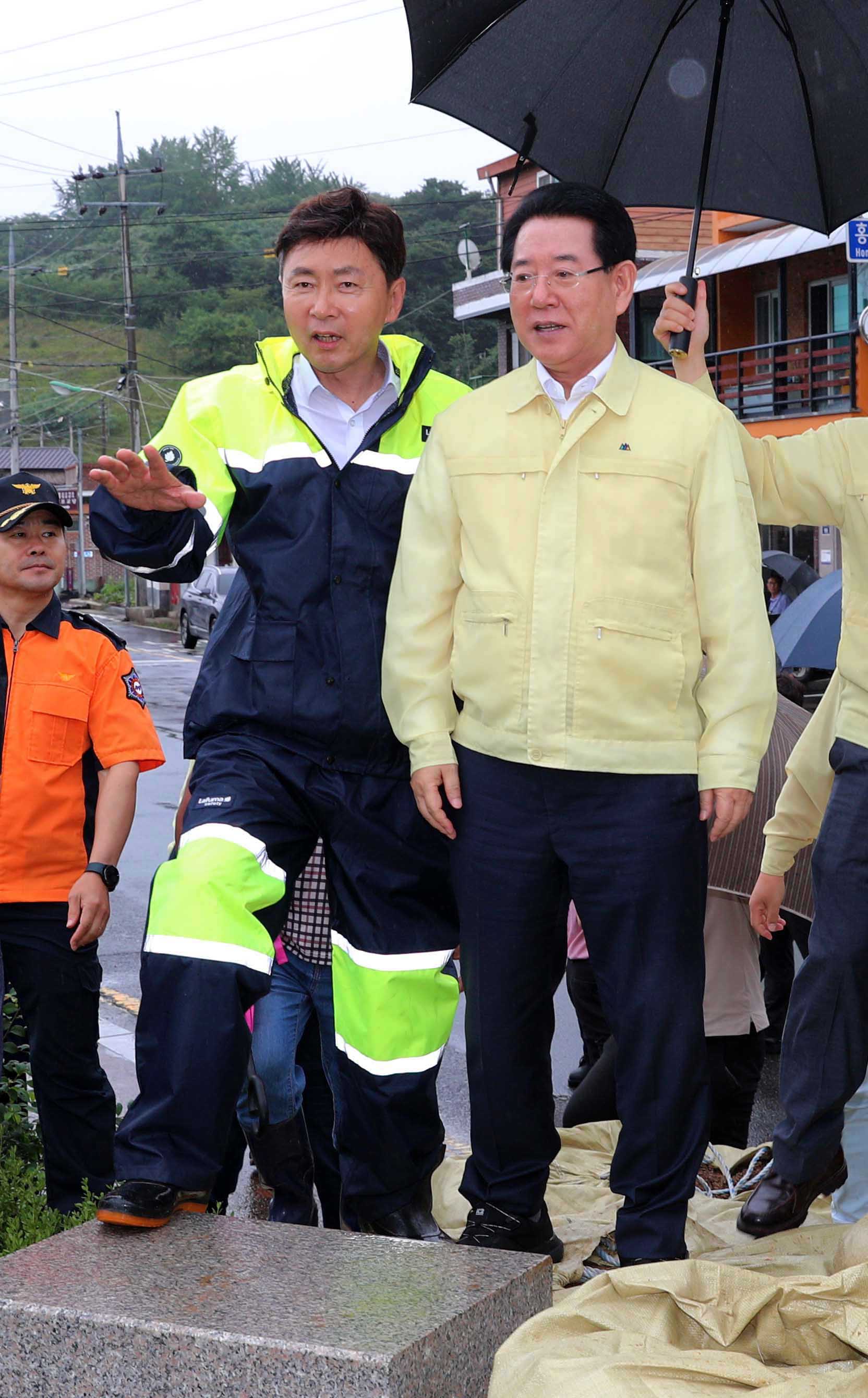 하천 범람 위험지역 벌교천 방문2
