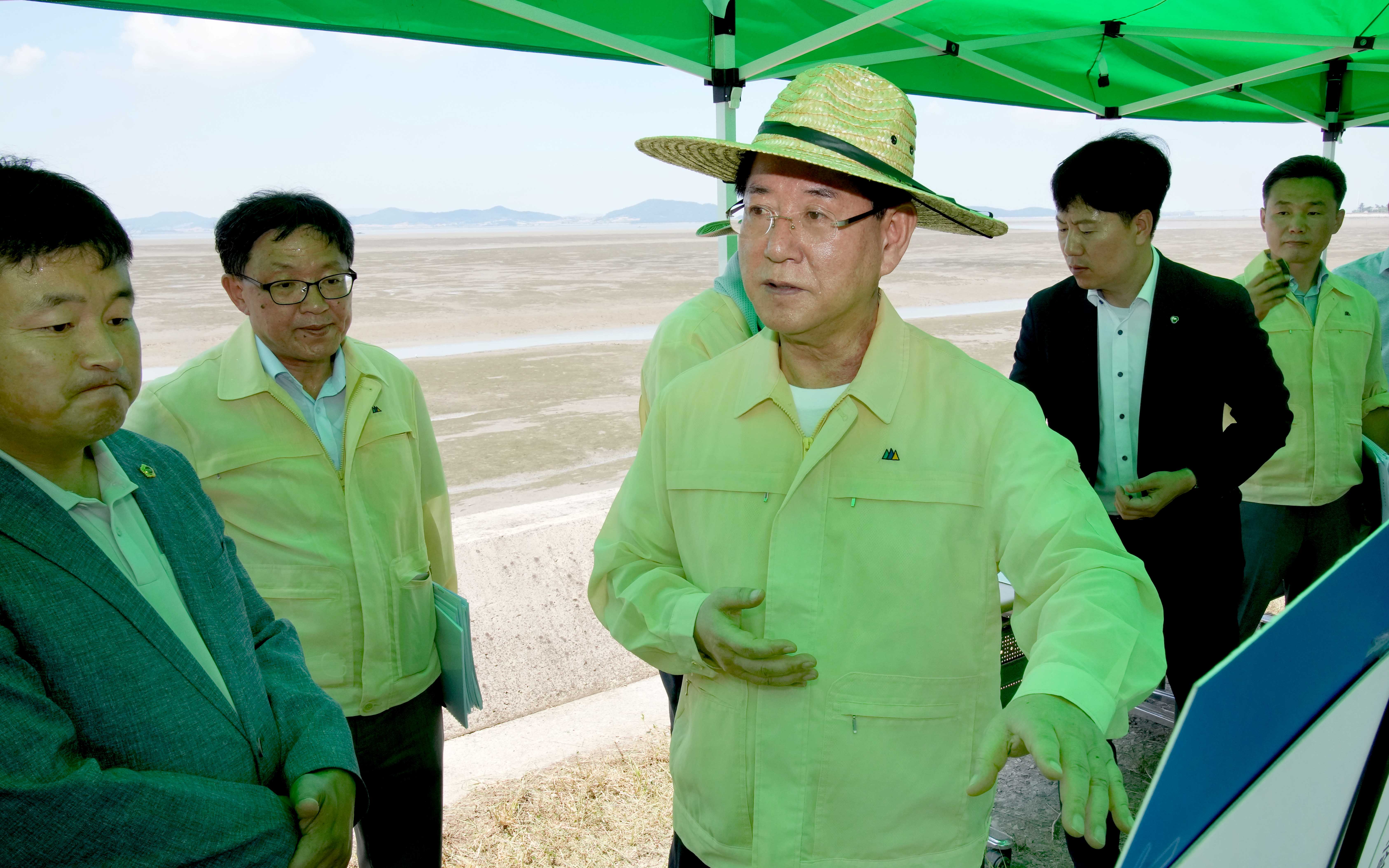 함평만 三郡(영광·함평·무안) 해안일주도로 개설 현장 점검3