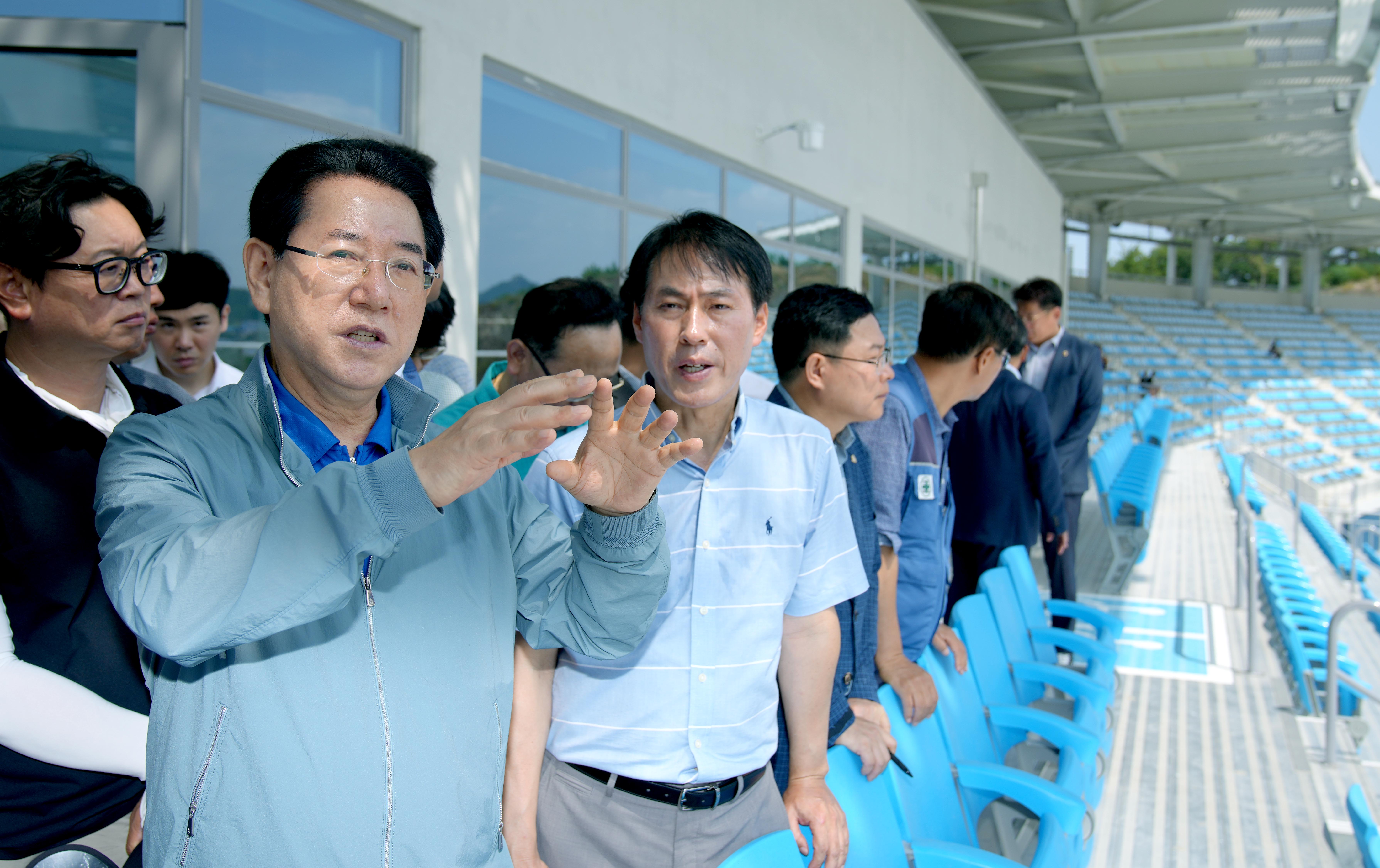전국체전 목포종합경기장 건립공사 현장 점검3