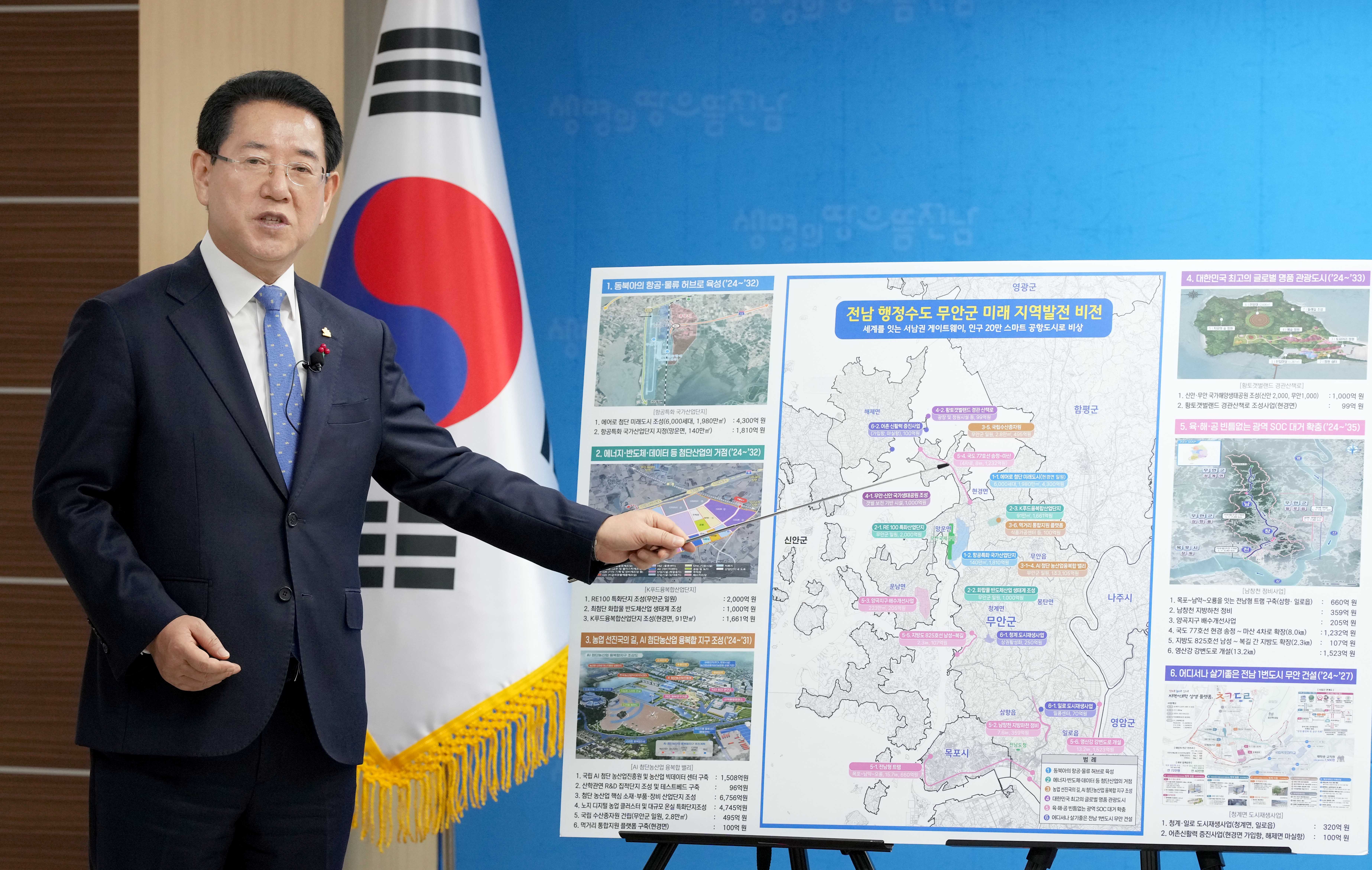3조 원 규모의 ‘무안 미래 지역발전 비전’ 발표2