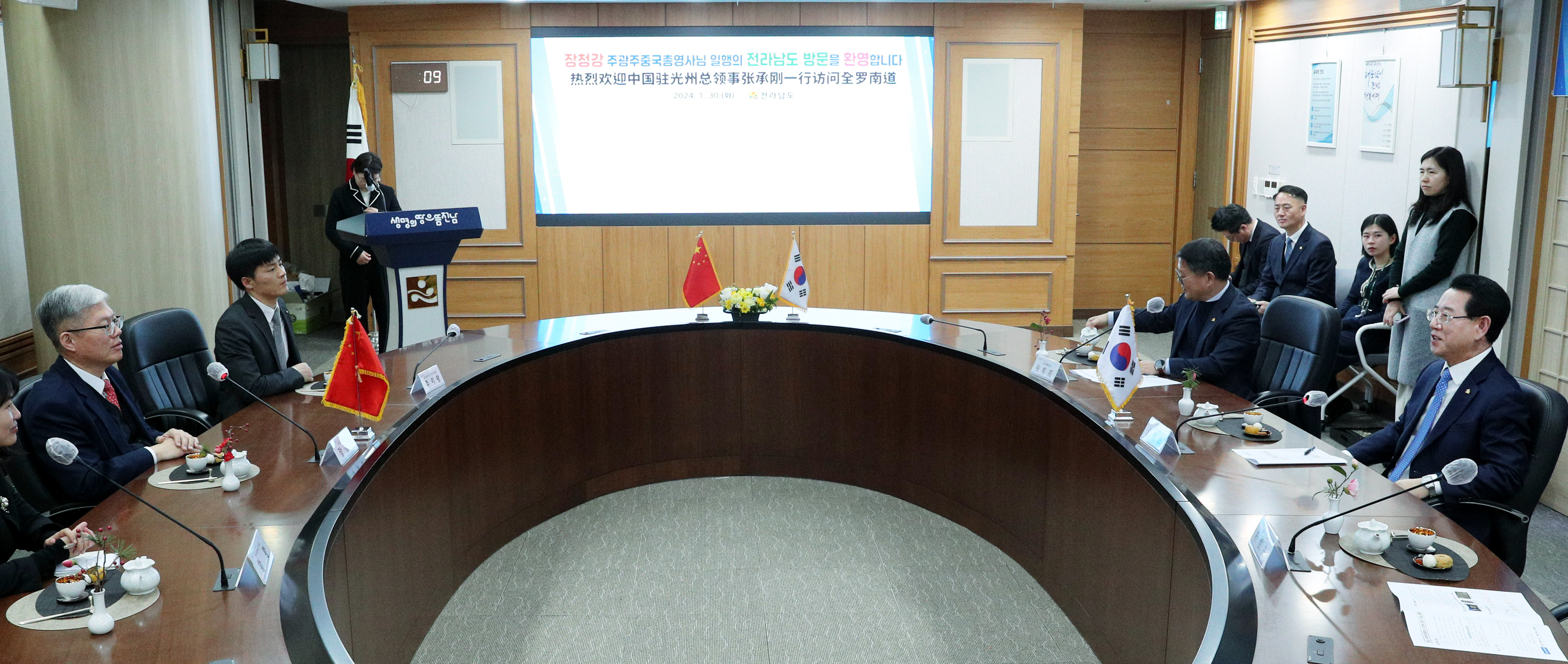 장청강 주광주중국총영사 이임 예방2