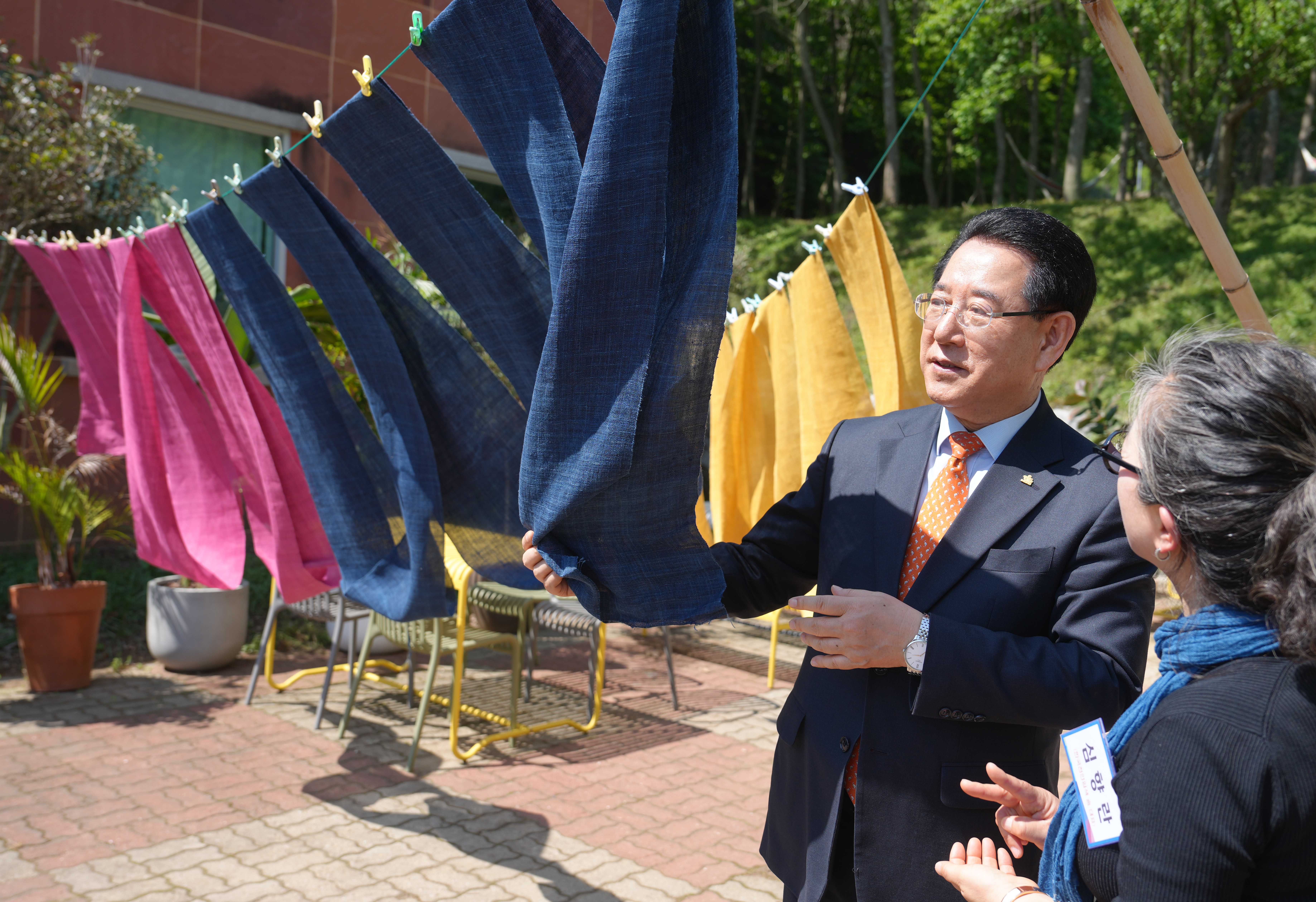 전남에서 살아보기 보성천연염색공예관 현장 방문8