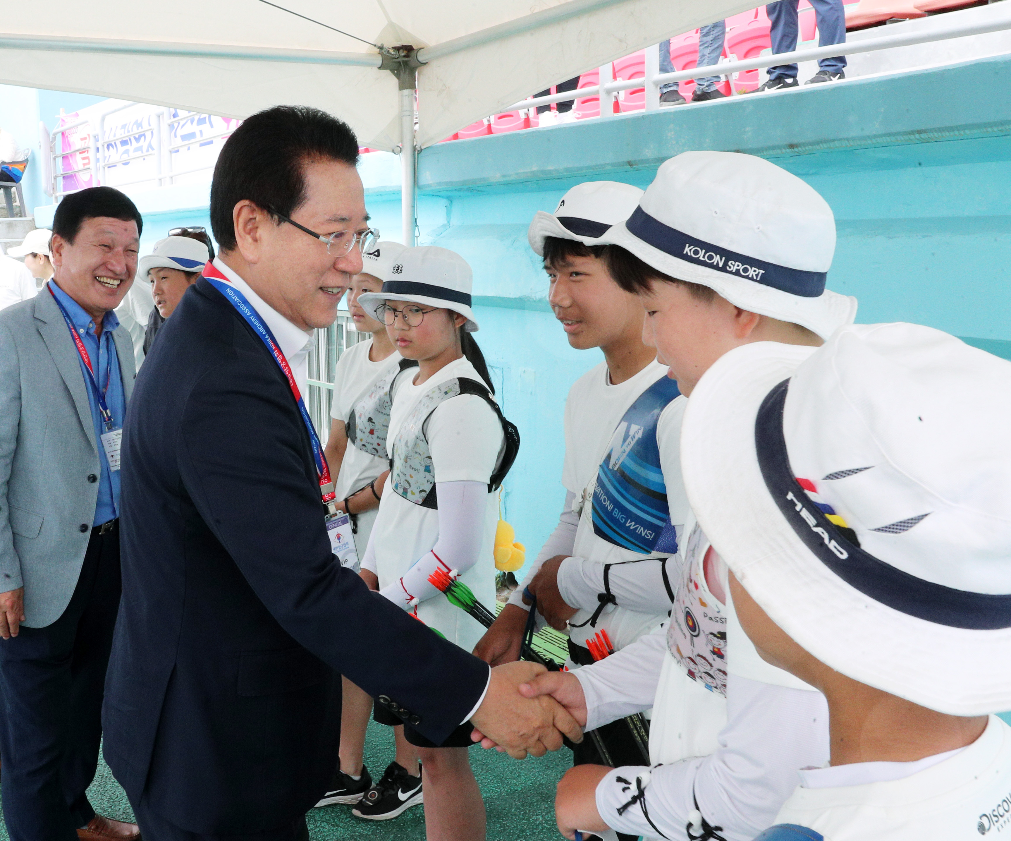 제53회 전국소년체전 전남 양궁선수단 격려3