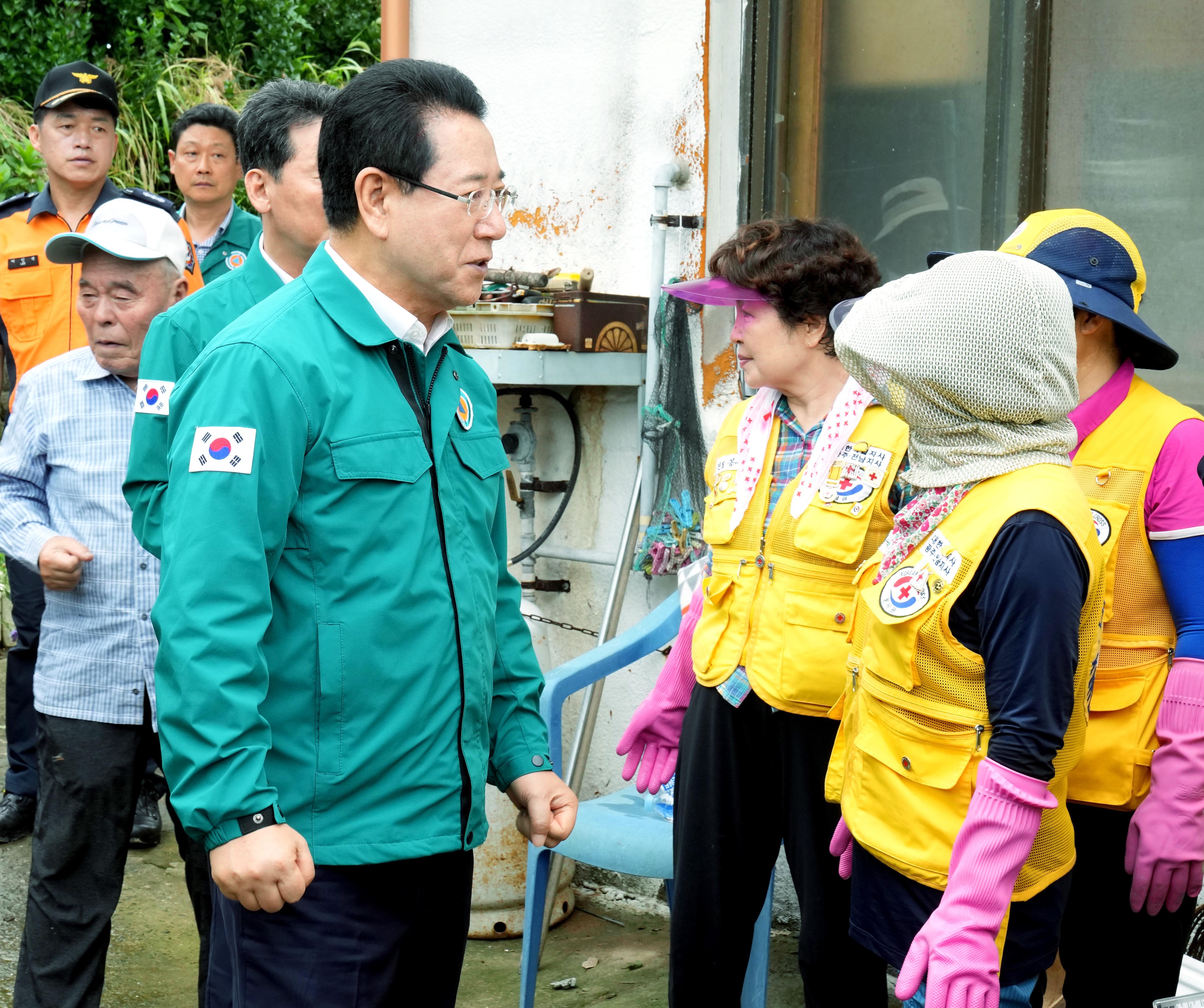 진도군 호우 피해현장 방문5
