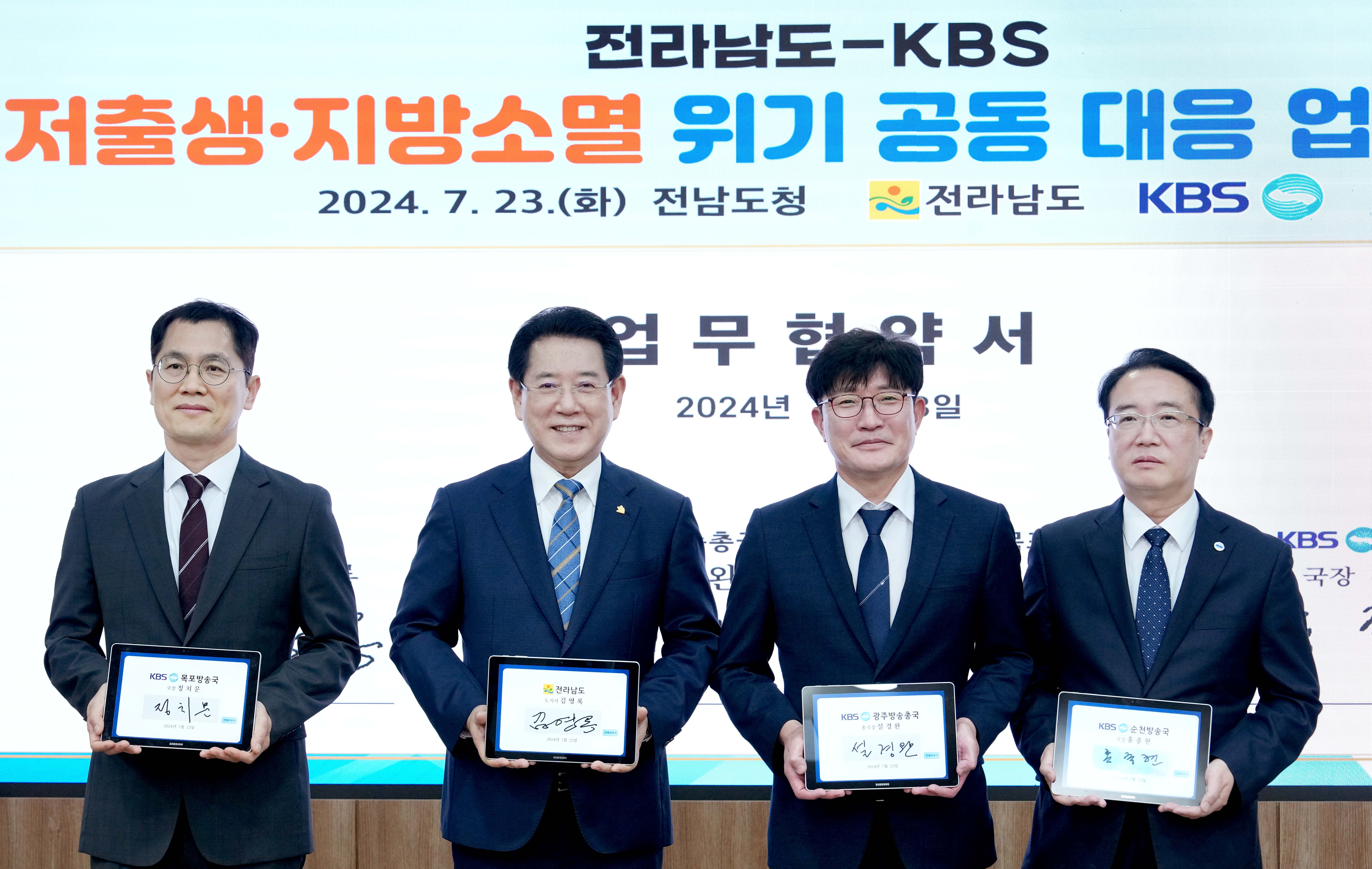 전라남도-KBS 저출생·지방소멸위기 공동대응 업무협약1