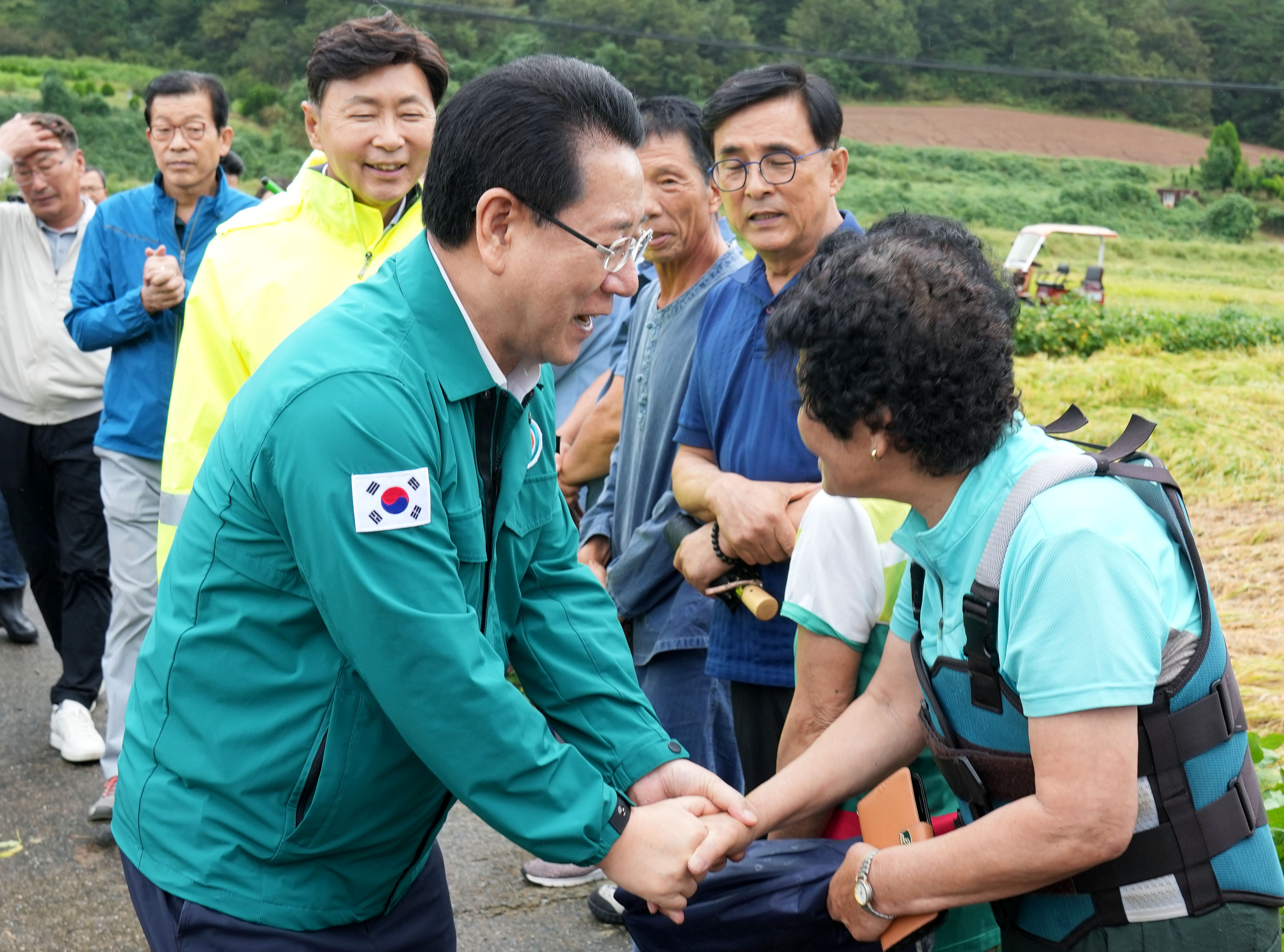 벼멸구 발생 및 호우피해 현장방문3