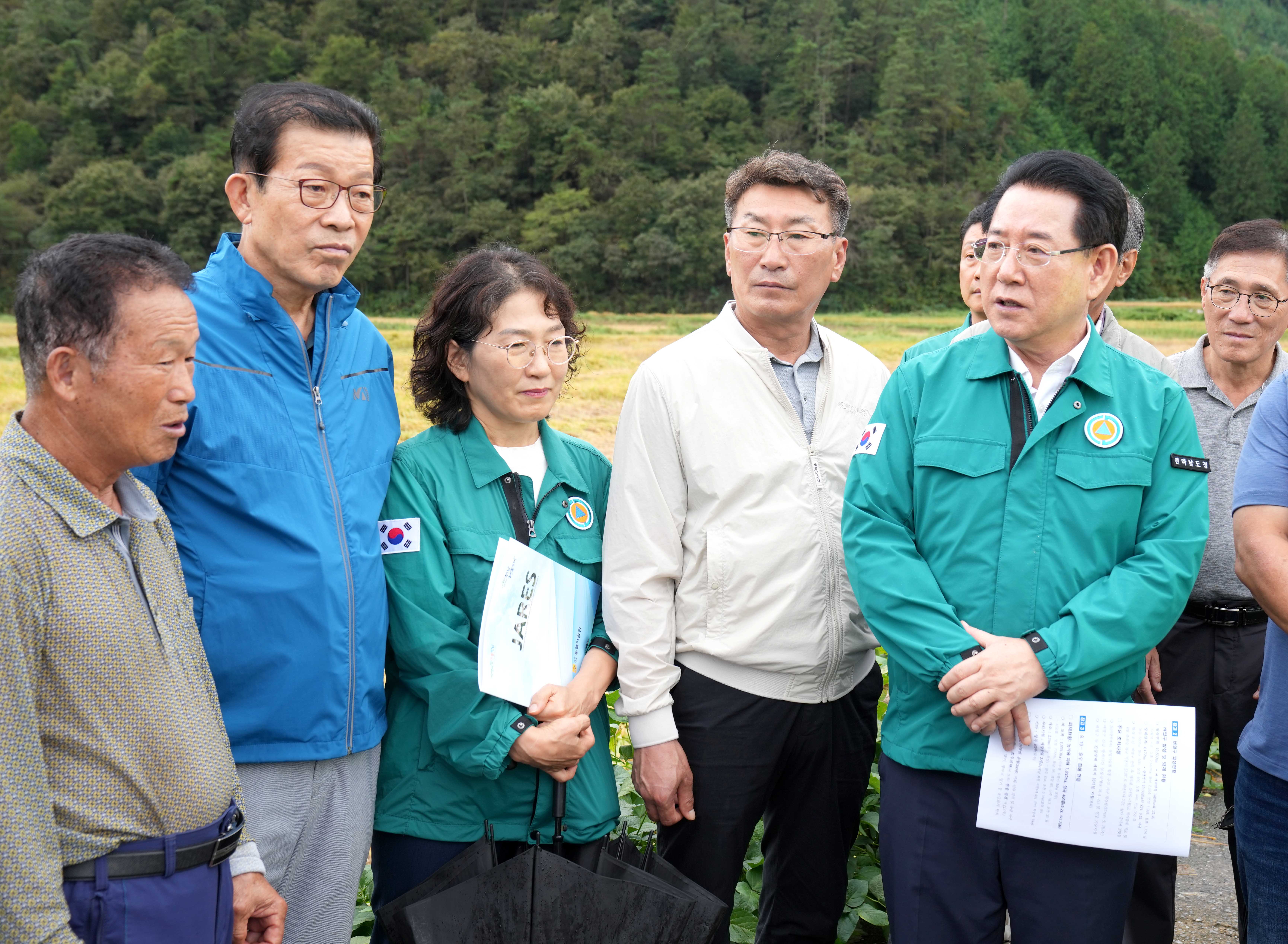 벼멸구 발생 및 호우피해 현장방문1