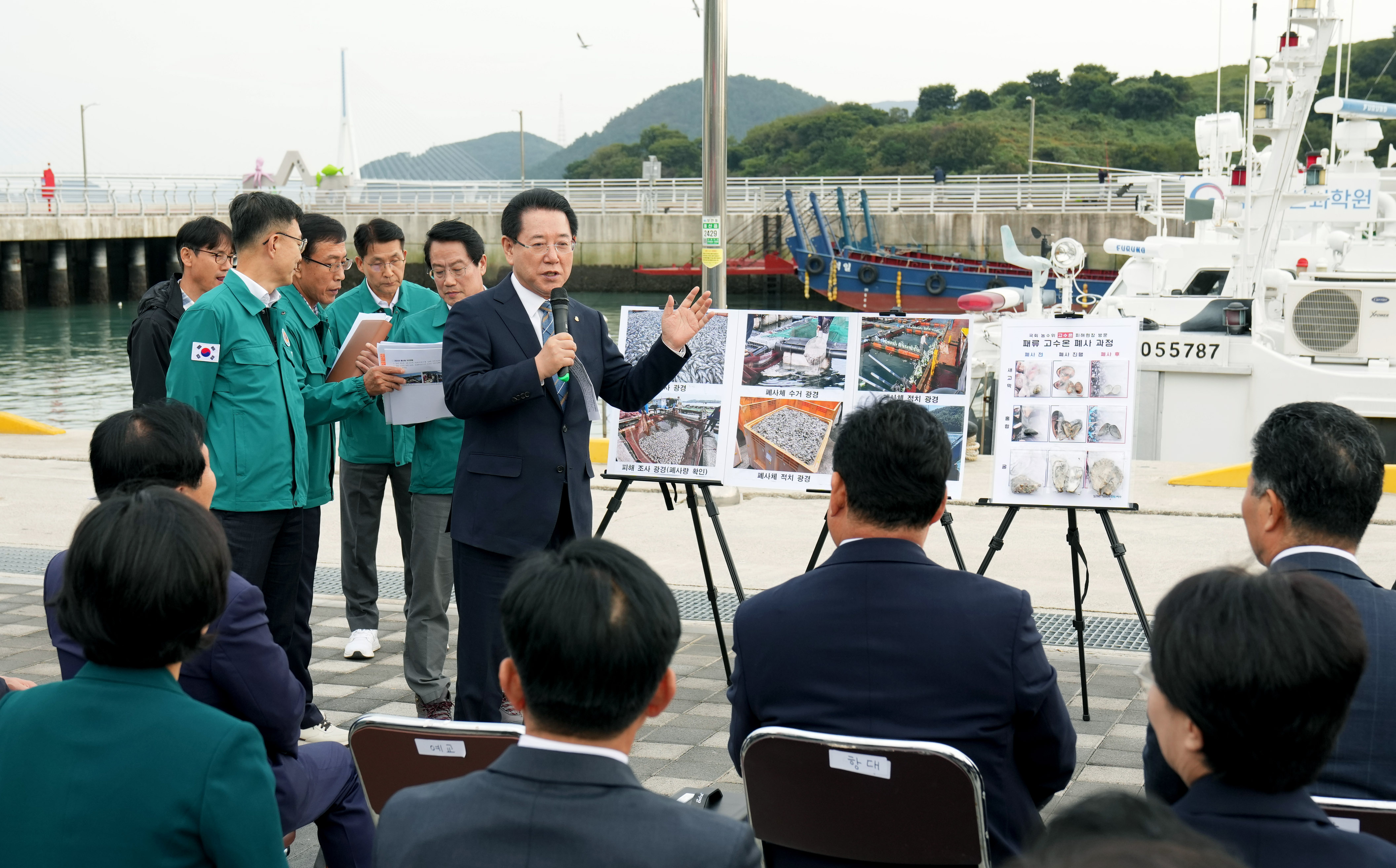 국회 농림축산식품해양수산위원회 여수 고수온 피해 현장 방문1