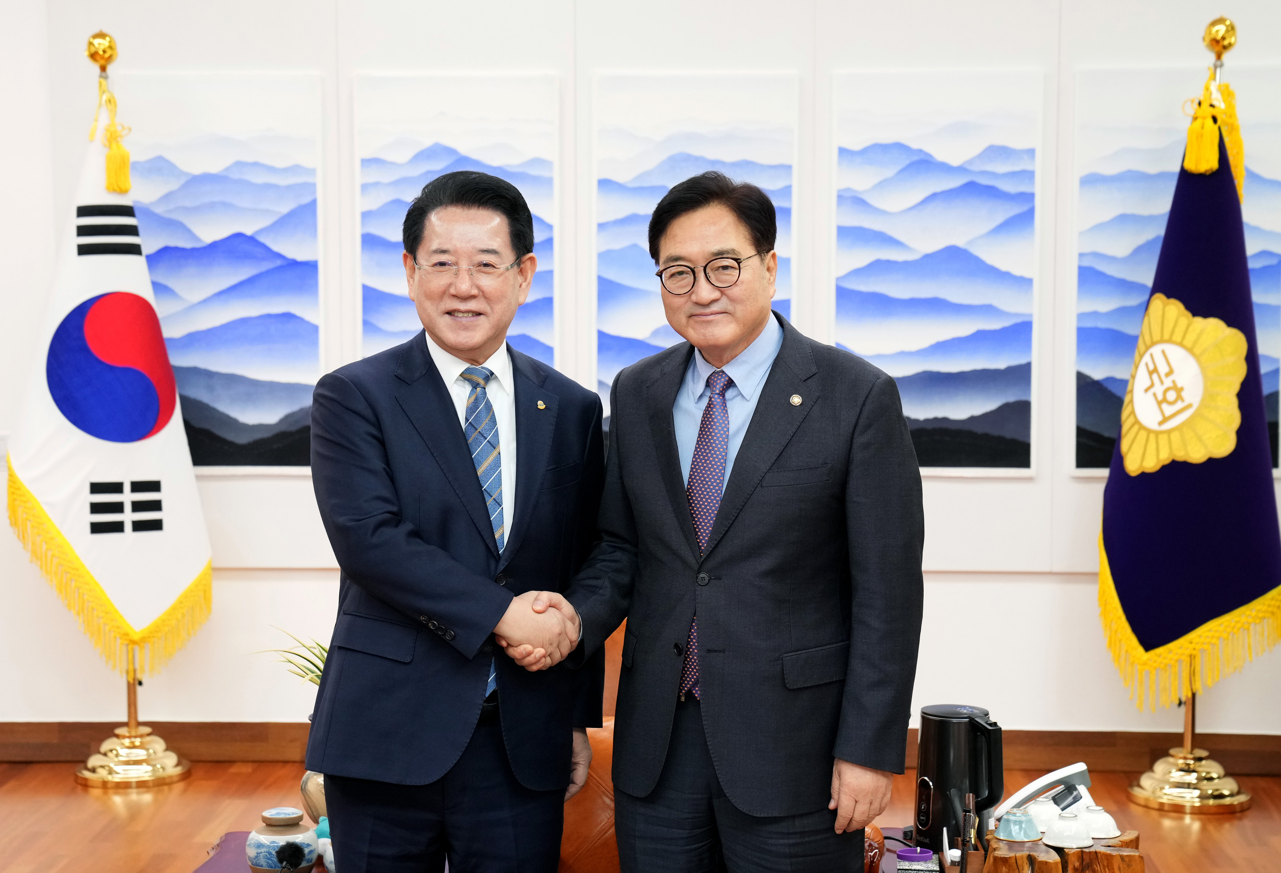 우원식 국회의장 면담1