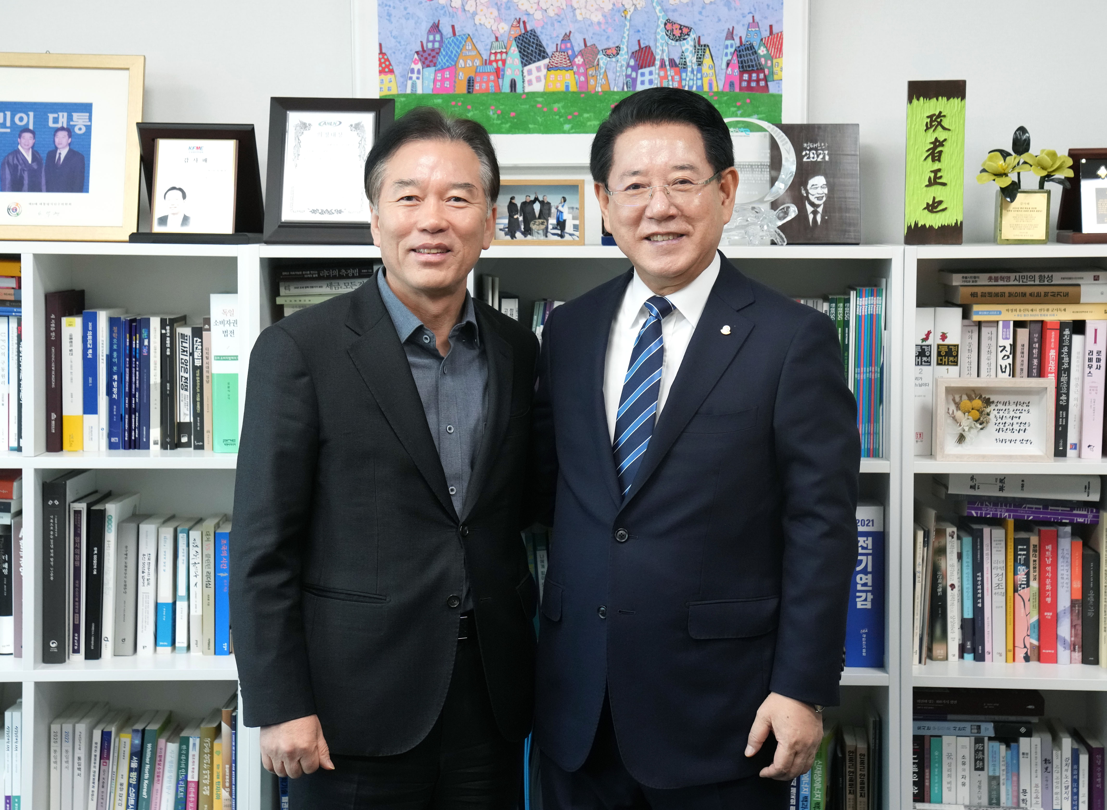 정태호 민주당의원 면담1