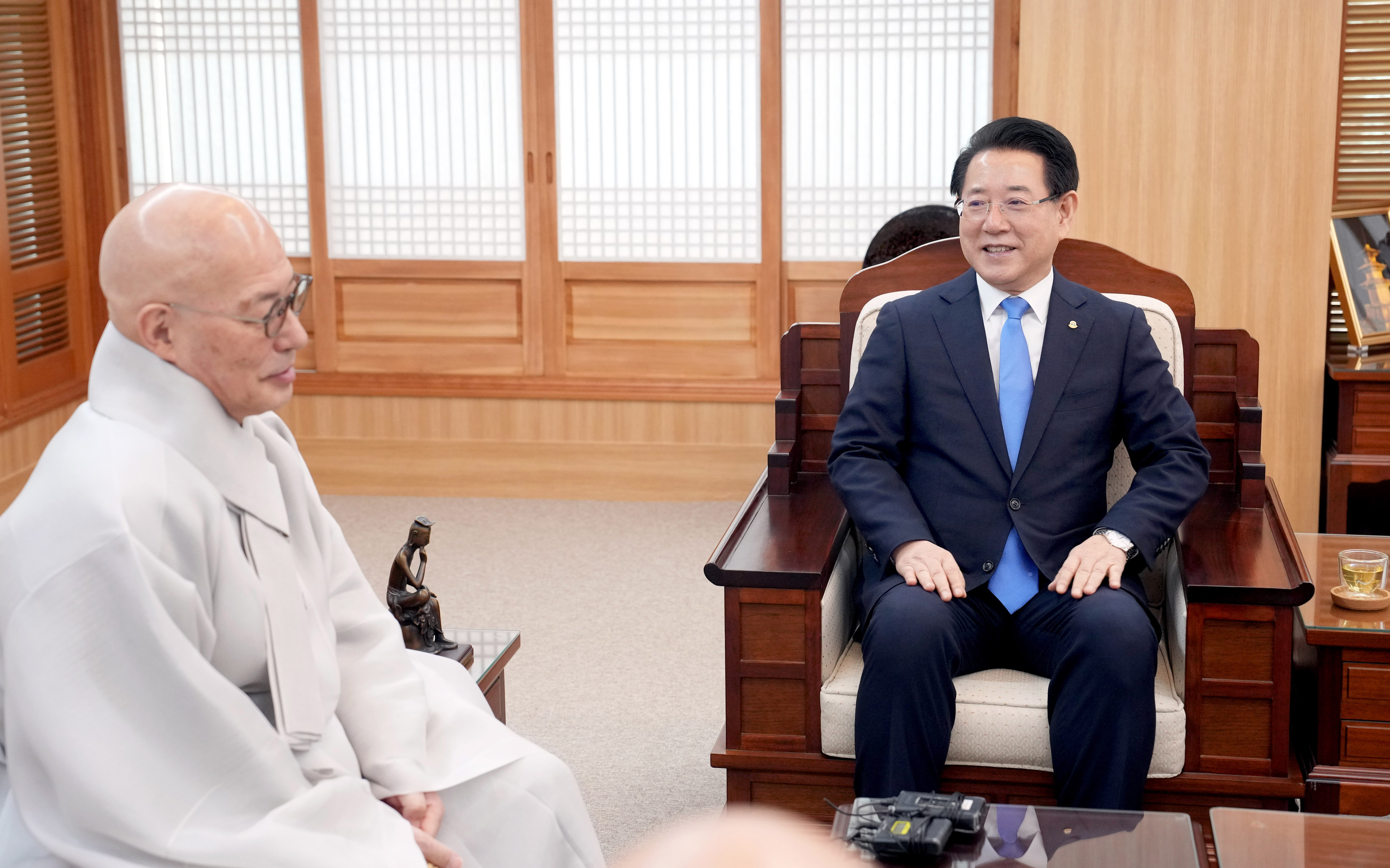 대한불교조계종 총무원장 진우스님 면담3