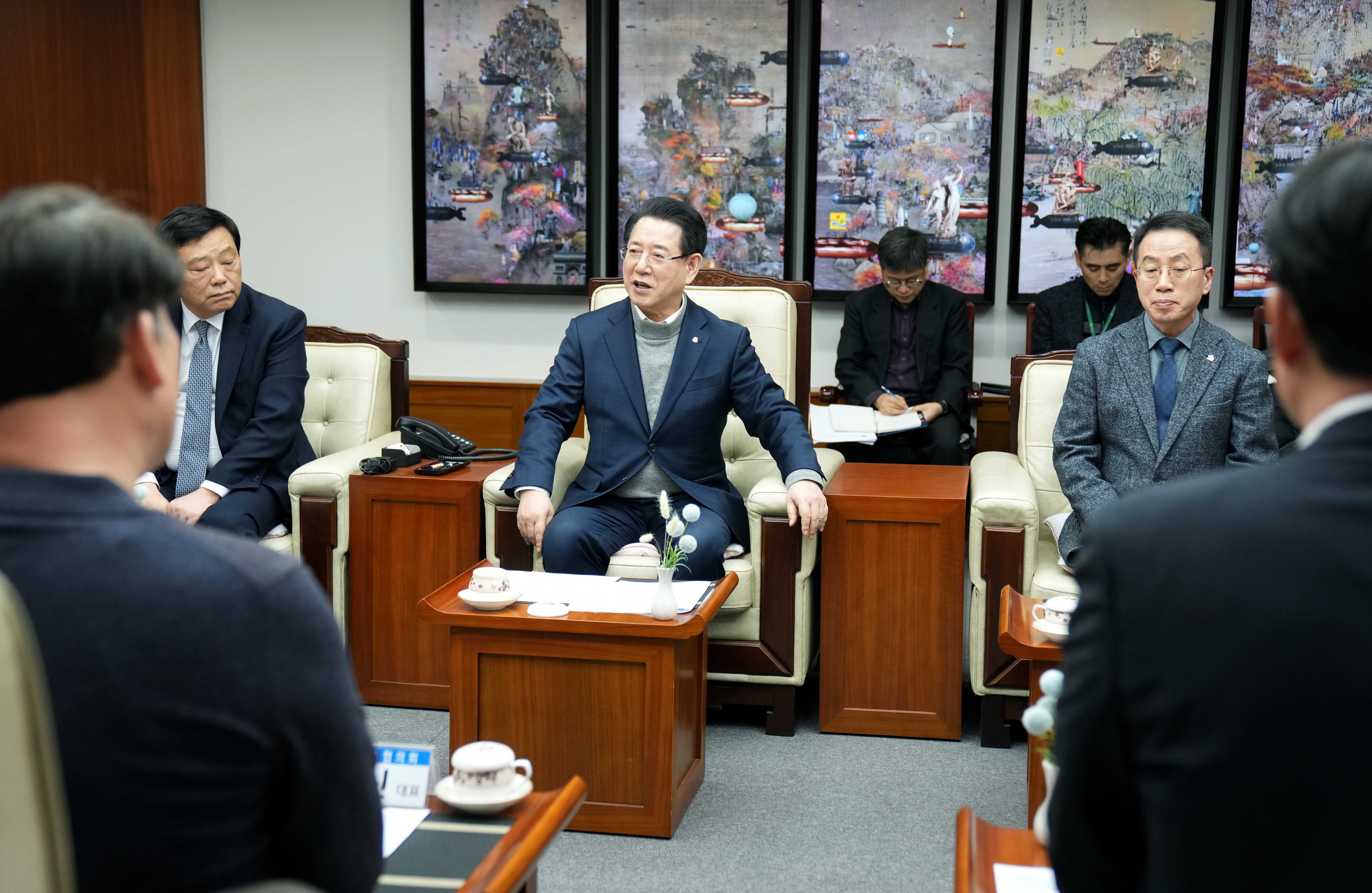 12·29 제주항공 여객기 참사 희생자 유가족협의회 대표단 면담4