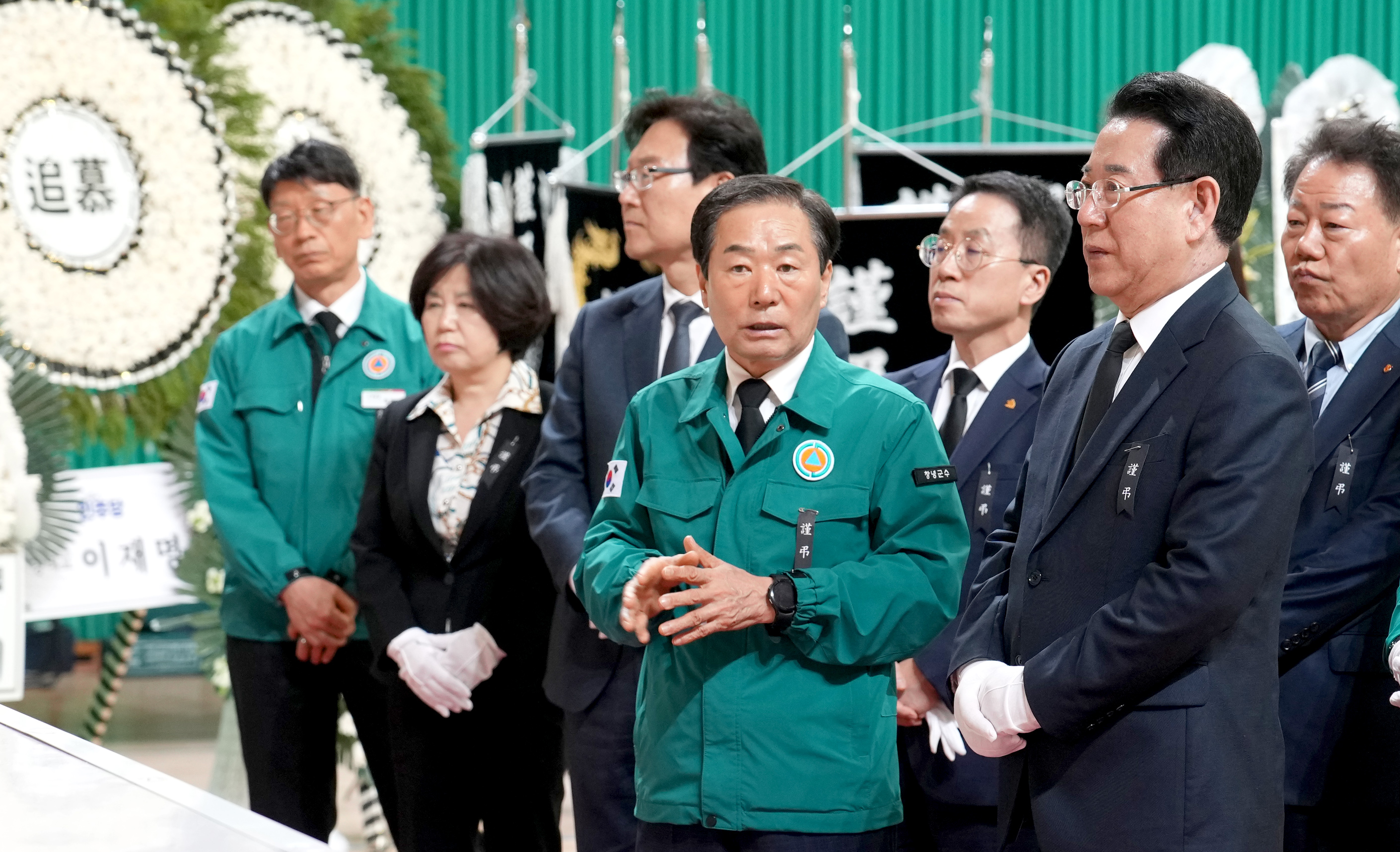 산청군 산불진화대 사고 희생자 합동분향소 조문1