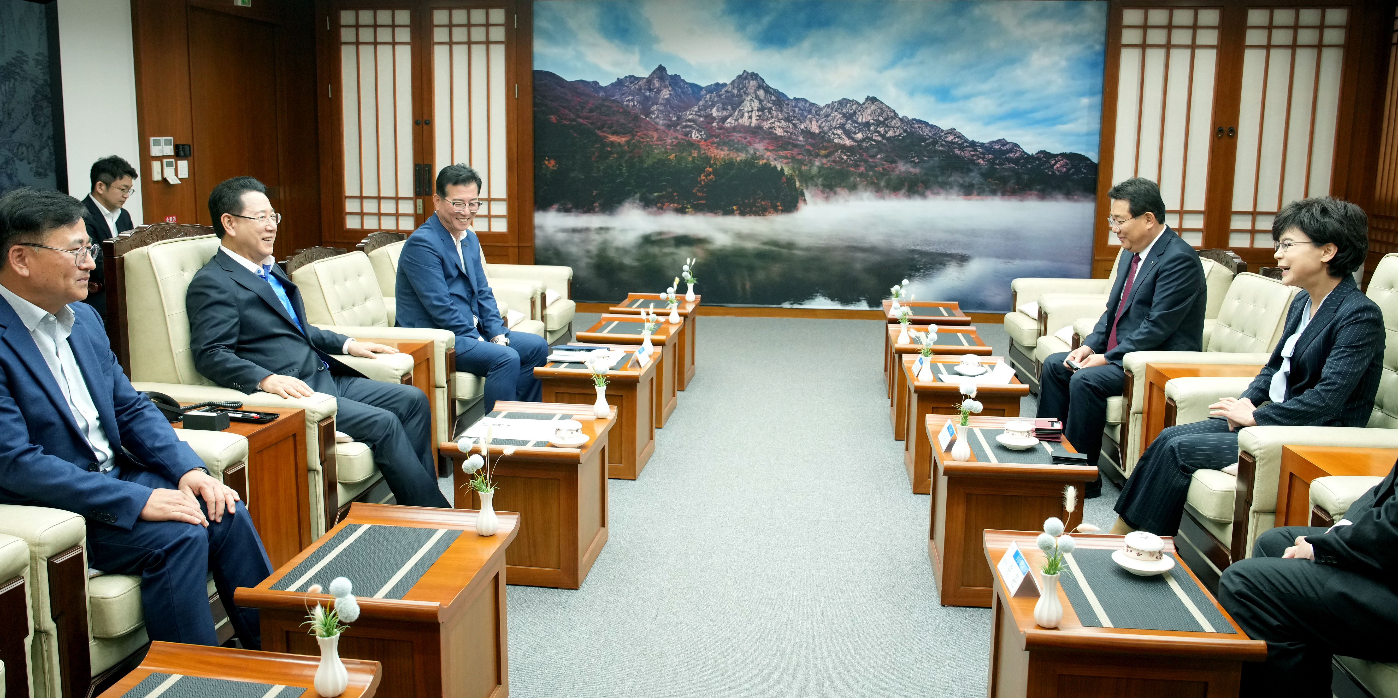 서유미 신임 초당대학교 총장 면담3