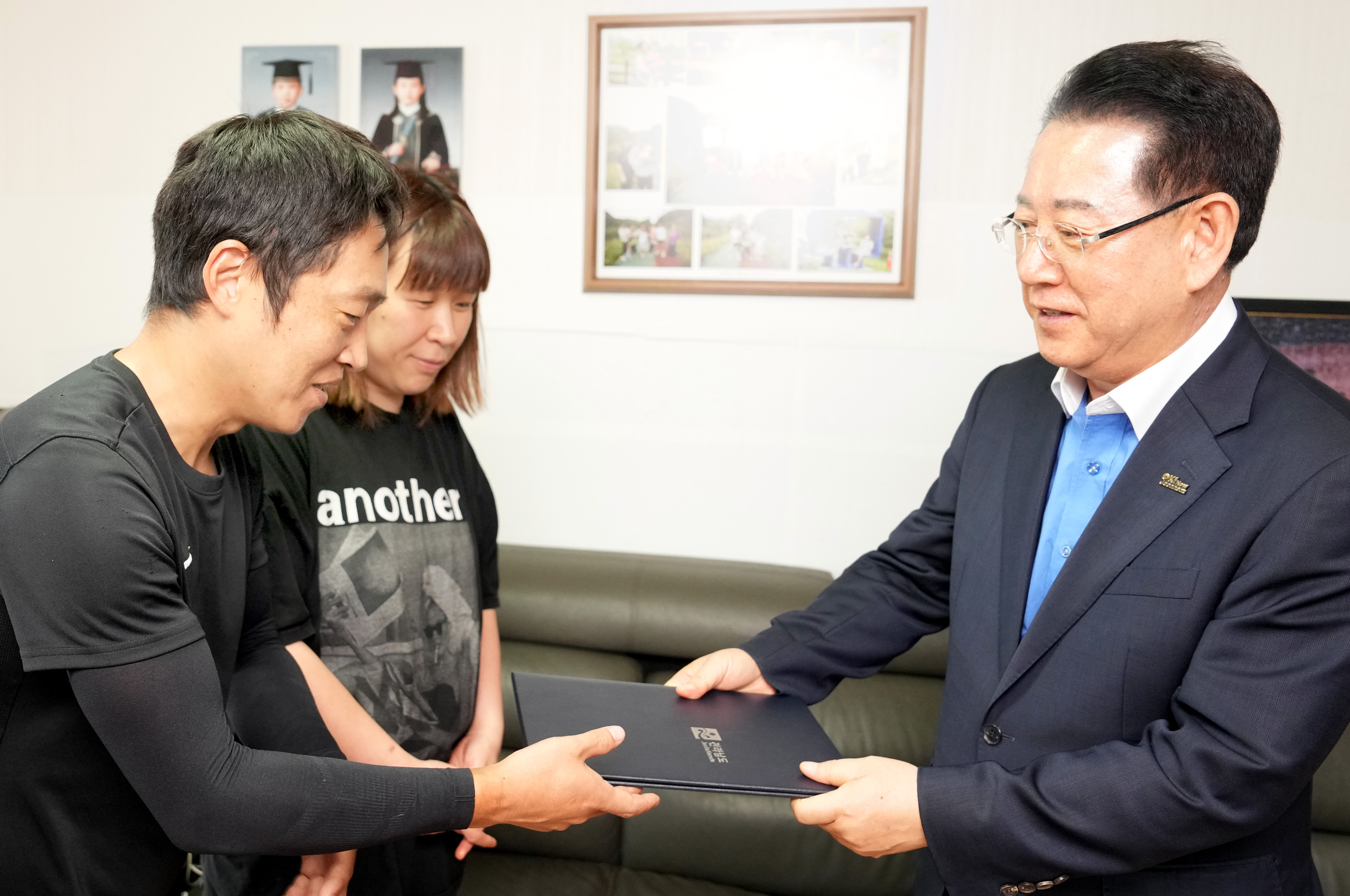 장흥군 다둥이가정 방문 격려7