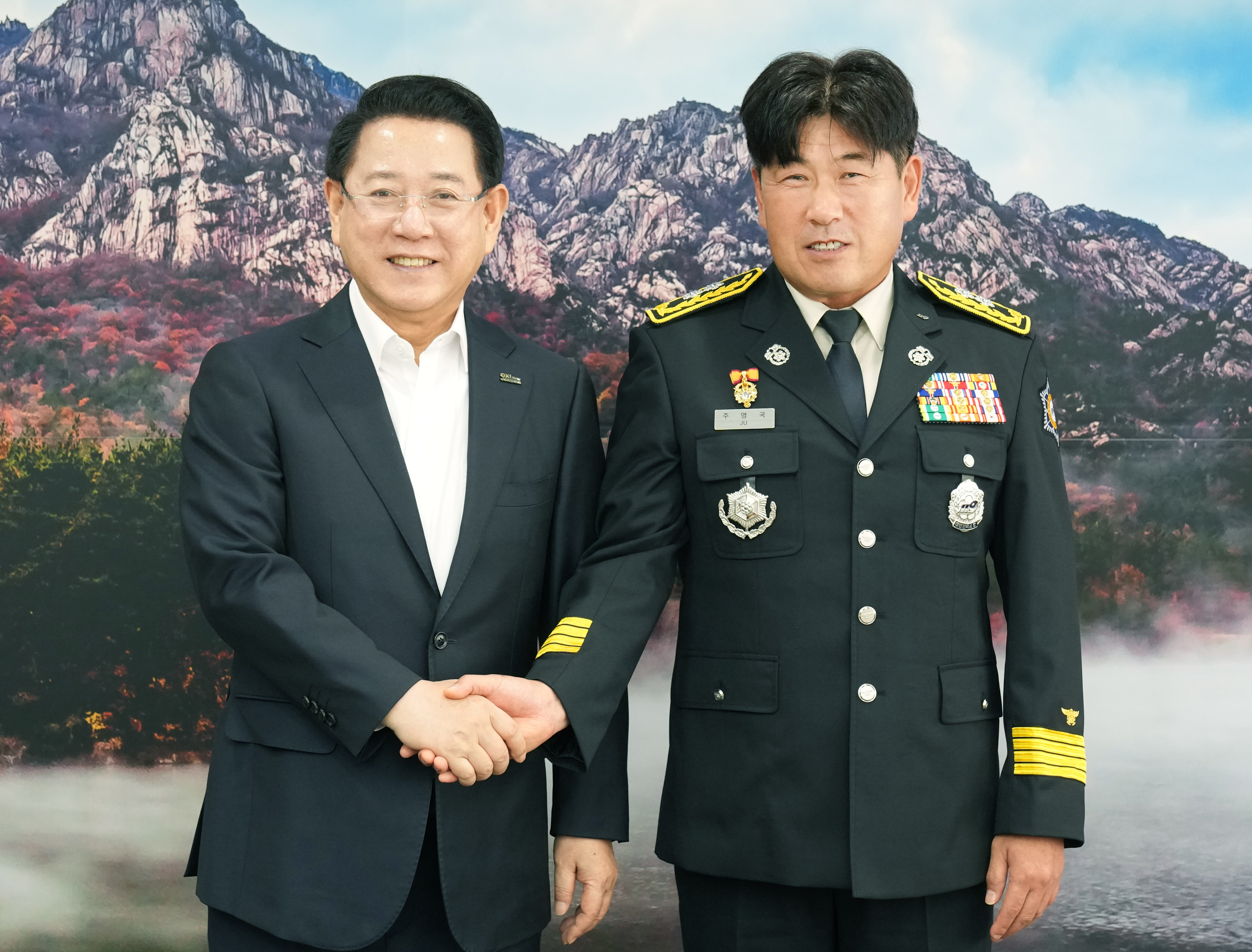 주영국 신임 전라남도 소방본부장 면담1