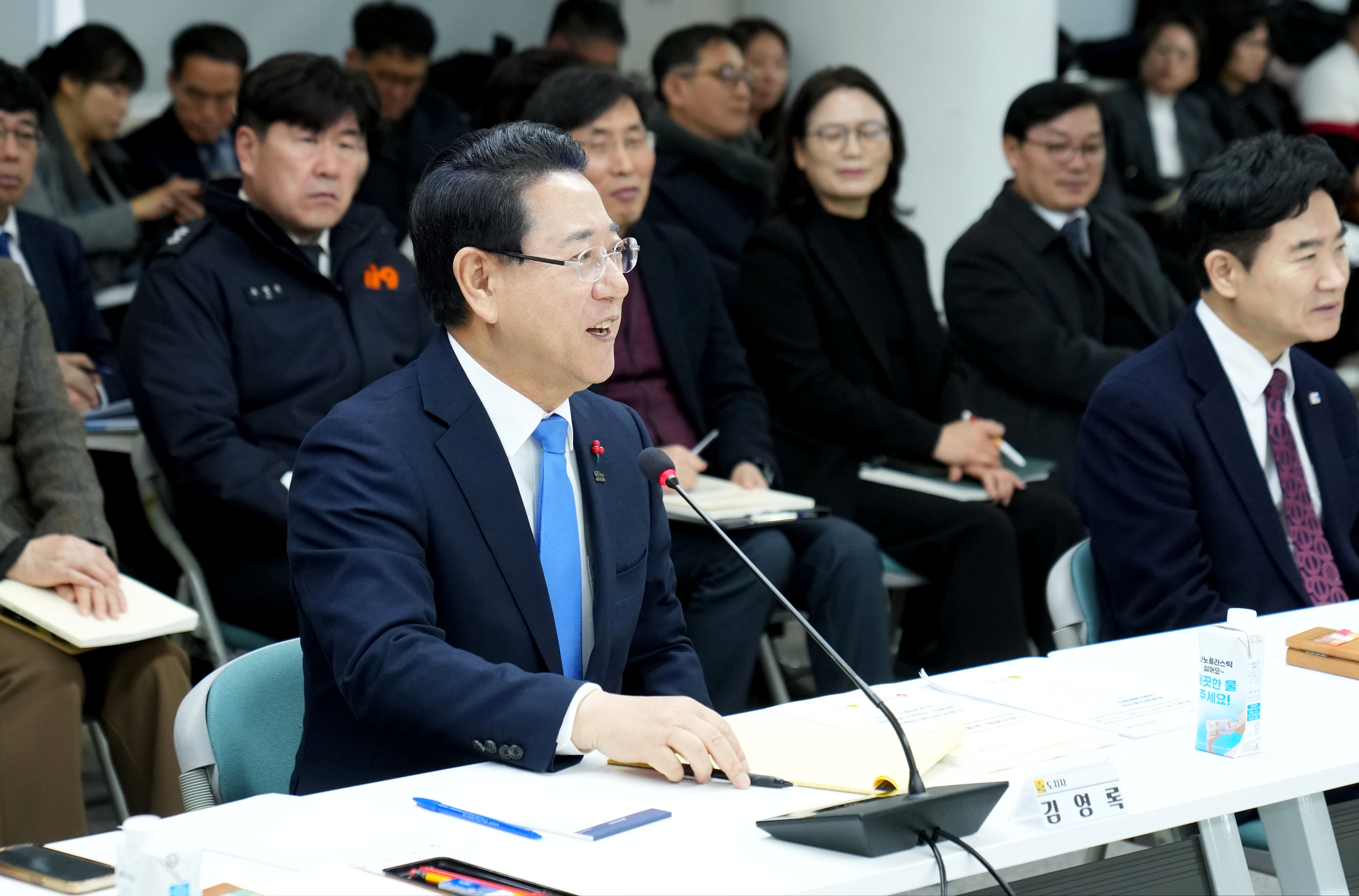 ‘광주·전남 행정통합’ 전남도의회-집행부 간담회1