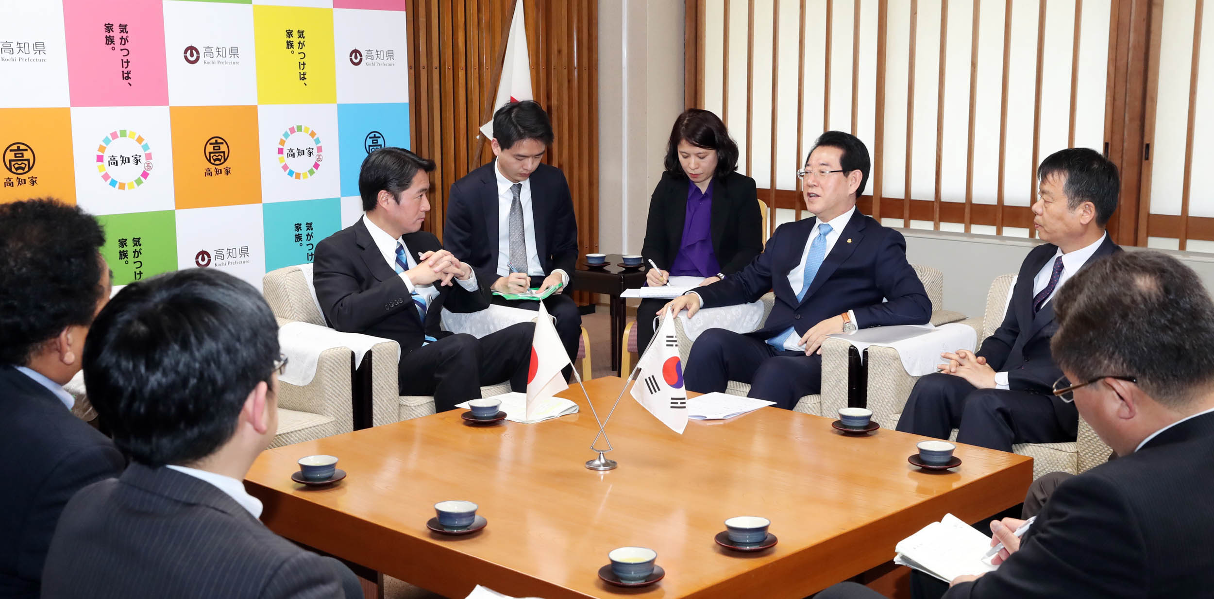 일본 고치현지사와 회담3