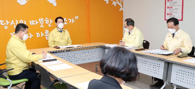 목포시 코로나 재택관리지원 상담센터 방문