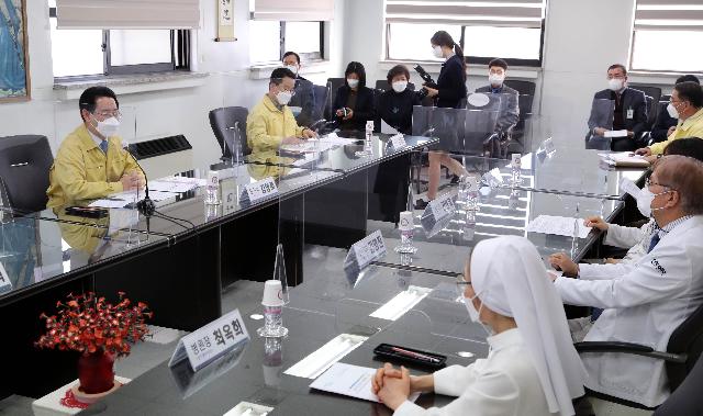 순천 성가롤로병원 코로나19 감염병 대응 현장 방문
