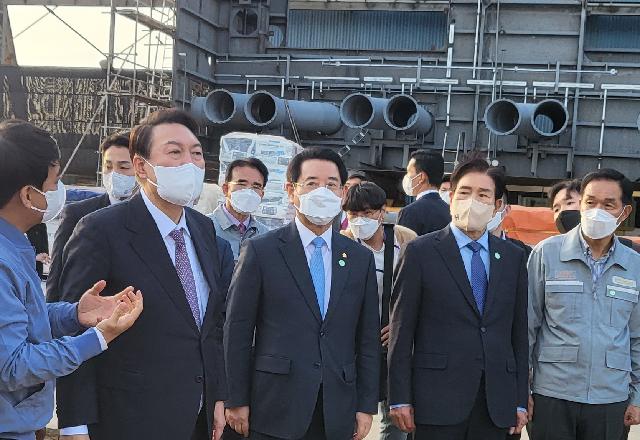 윤석열 당선인 영암대불산단 현장방문